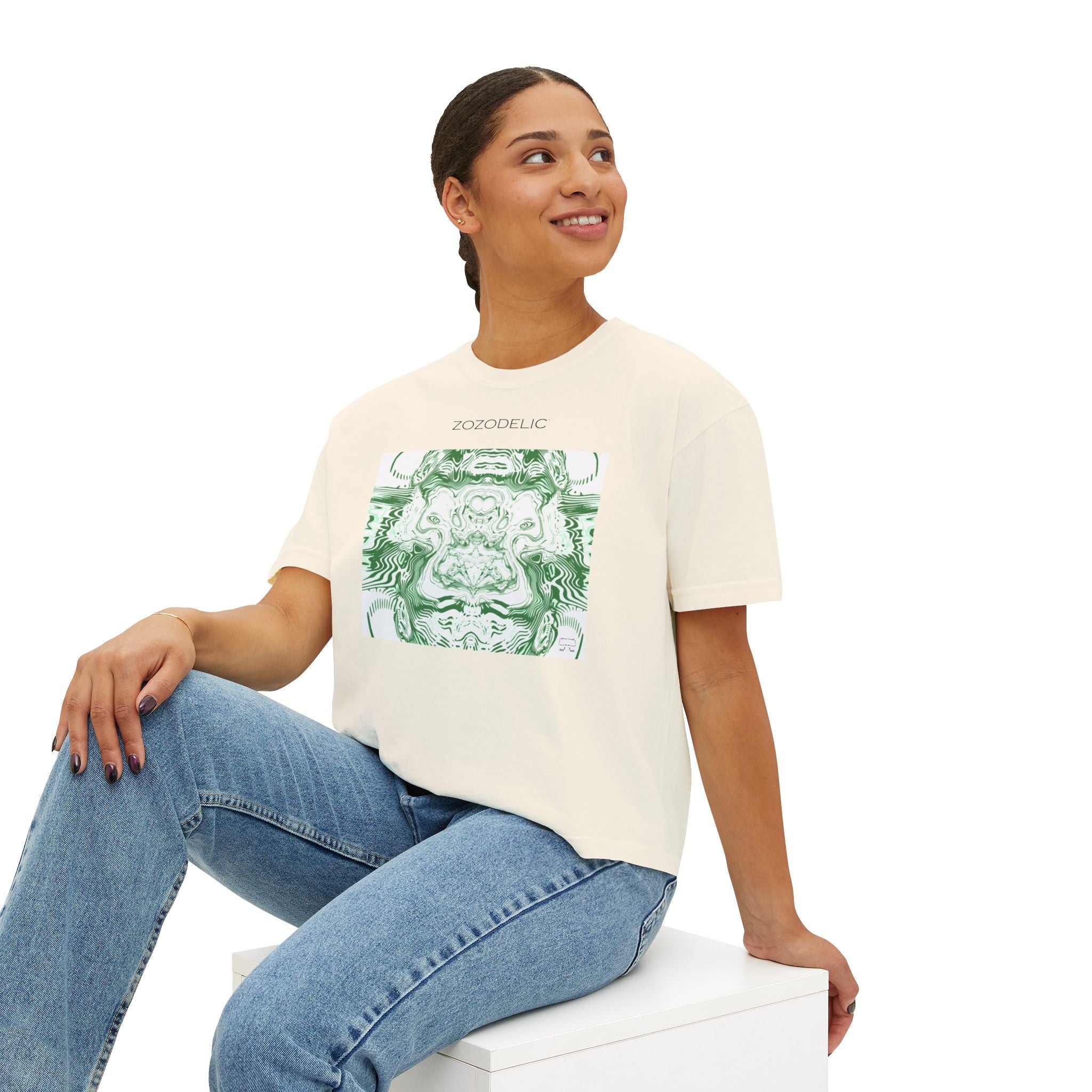 Woman's Box T-Shirt - Spirit Mint (Heavy Fabric)