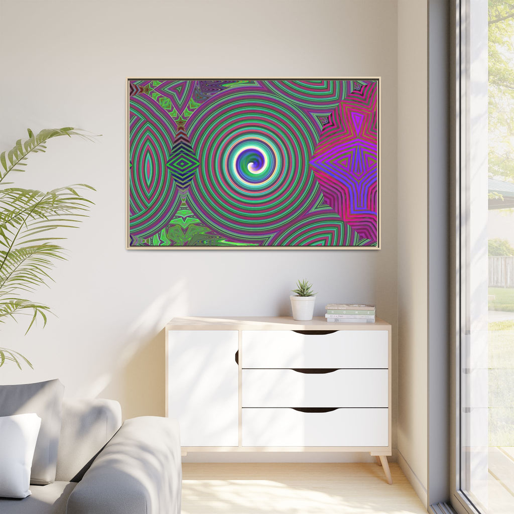 Framed Canvas Art — "Spiroic"