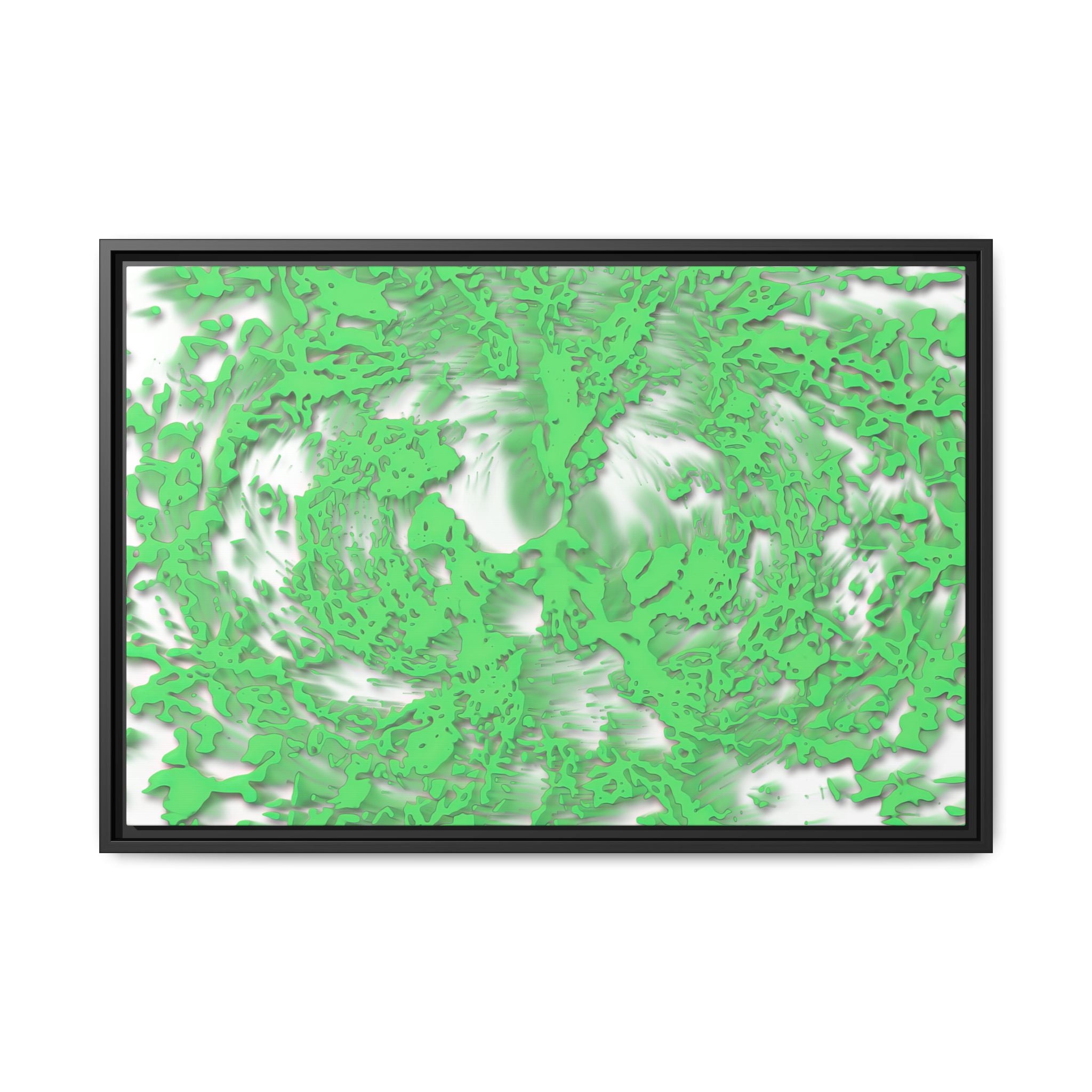 Framed Canvas Art - Tracers Green
