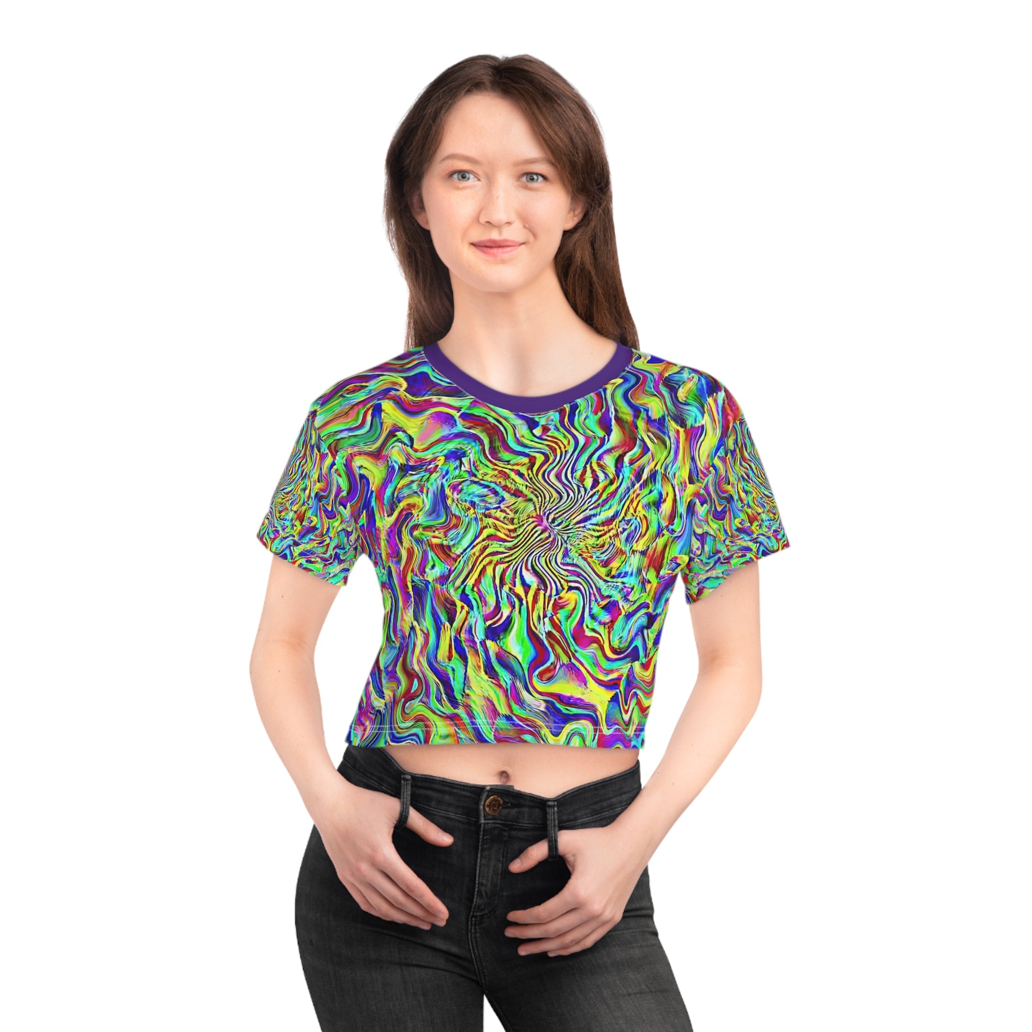 Crop Tee "Formulandscape" (AOP)