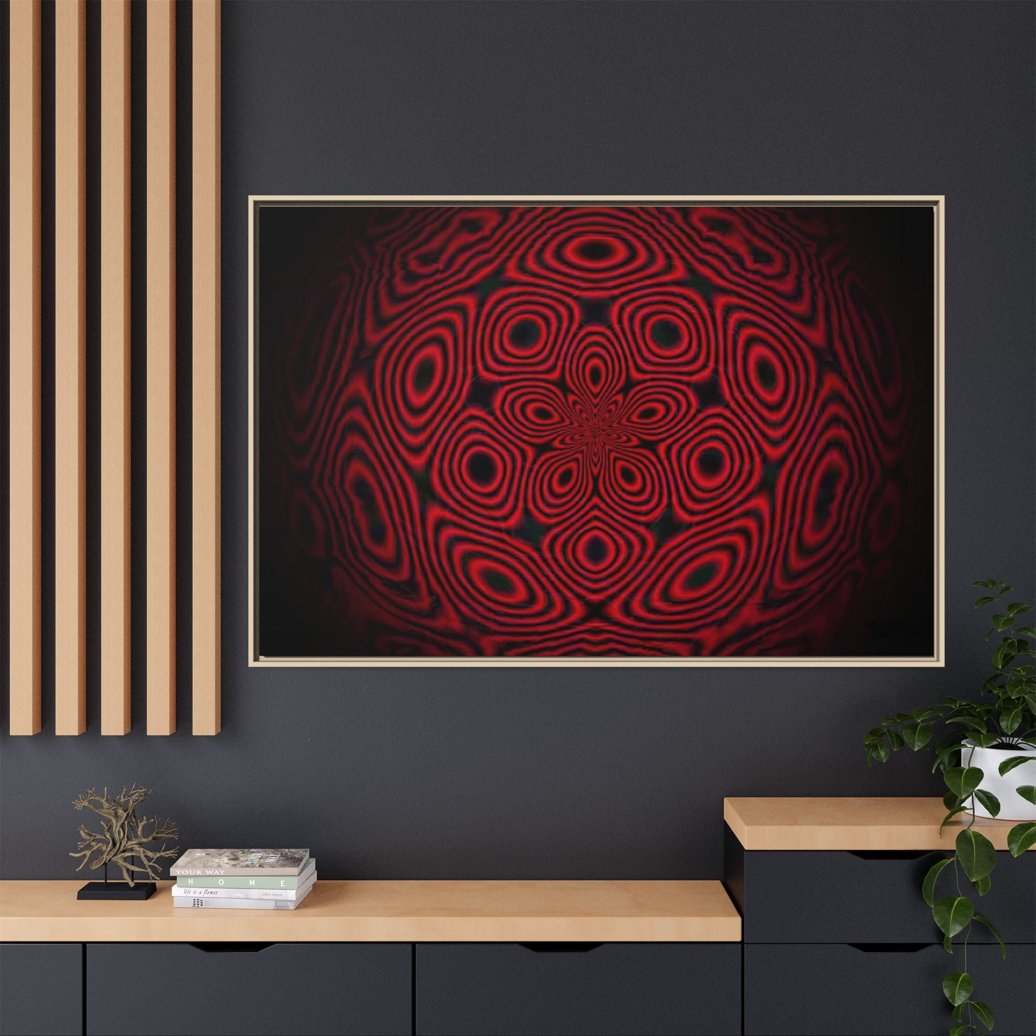 Framed Canvas Art — "Trepitorial"