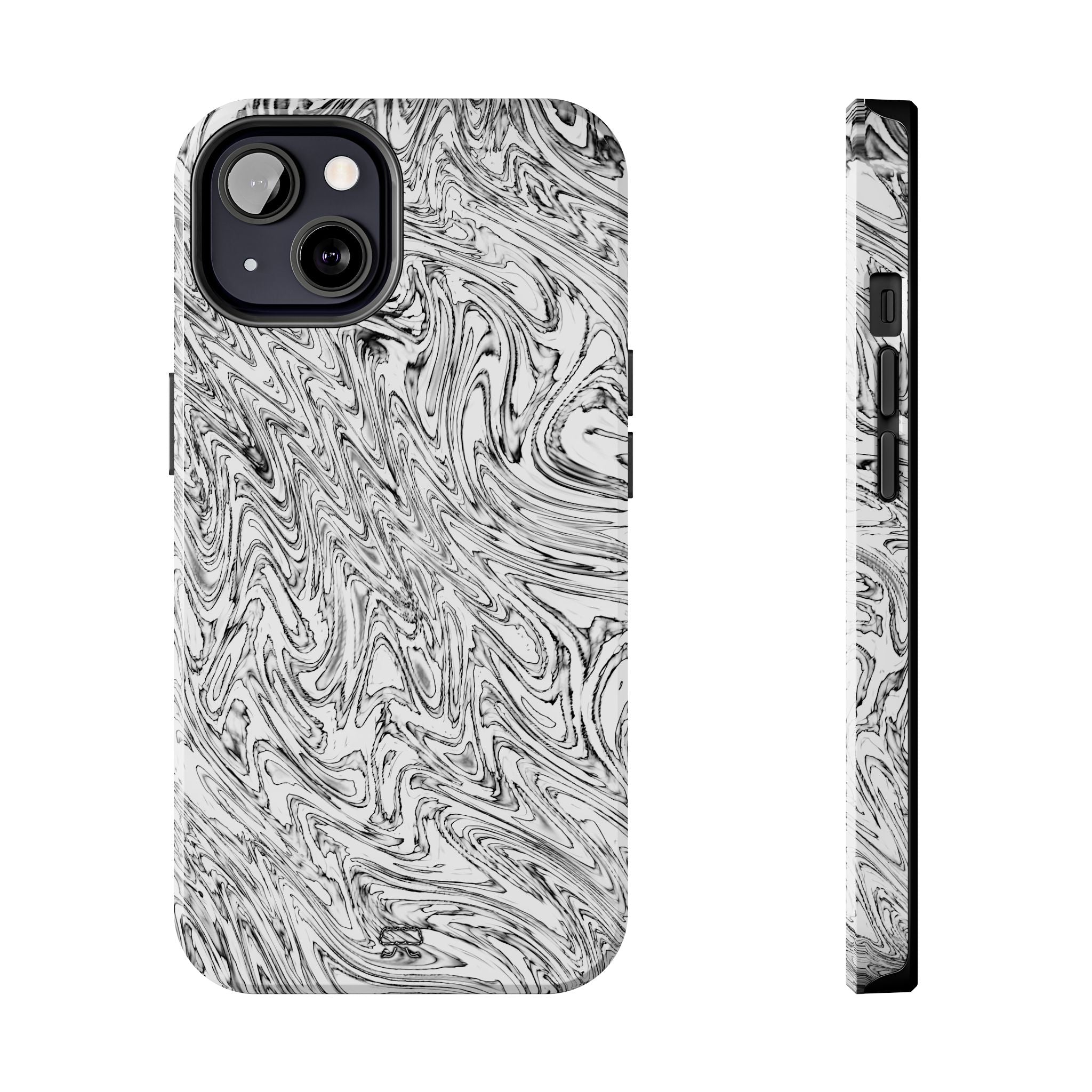 iPhones 11 thru 16 Durable Shockproof Case --- Hoops BW