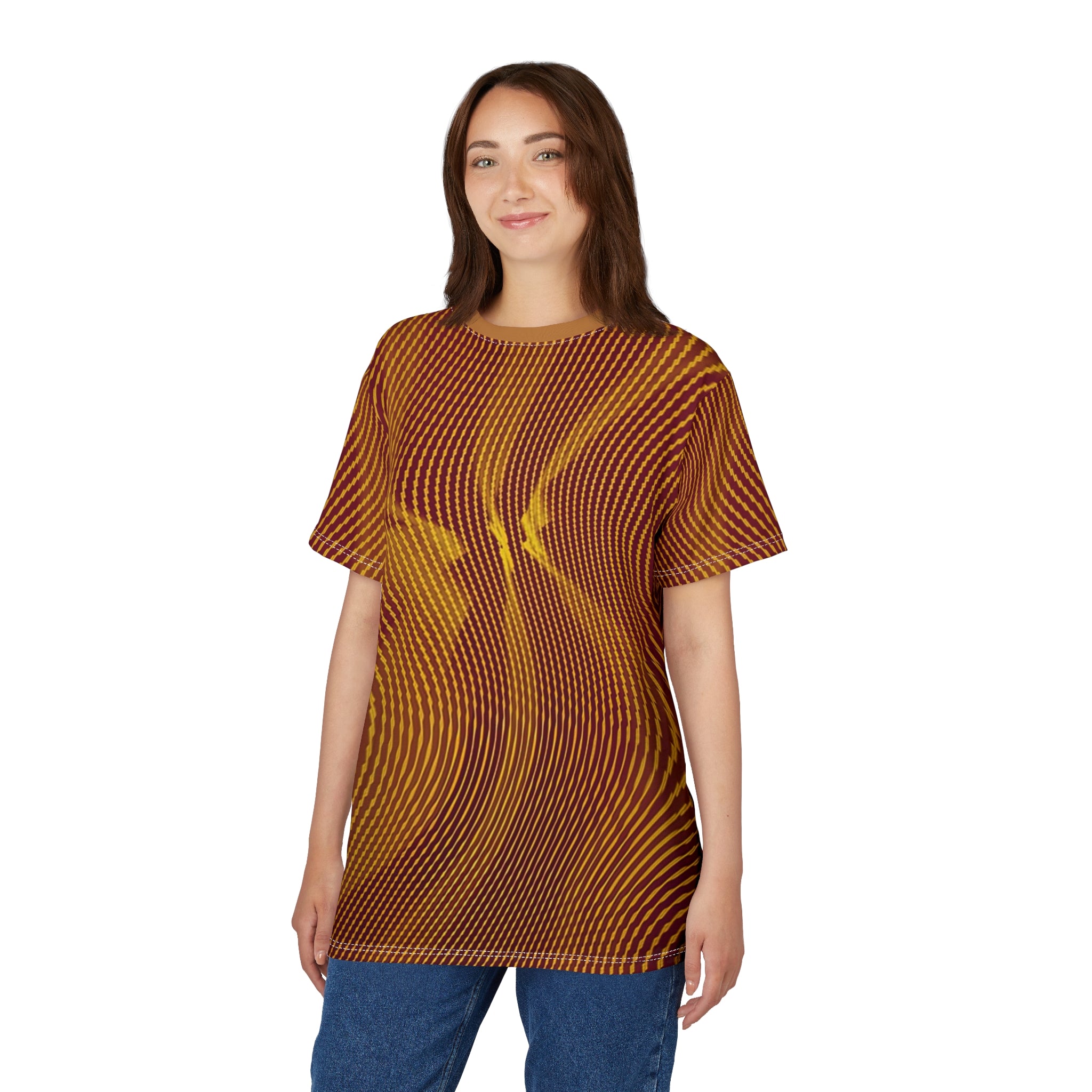 T-Shirt "Sun Spots Gold" (AOP)