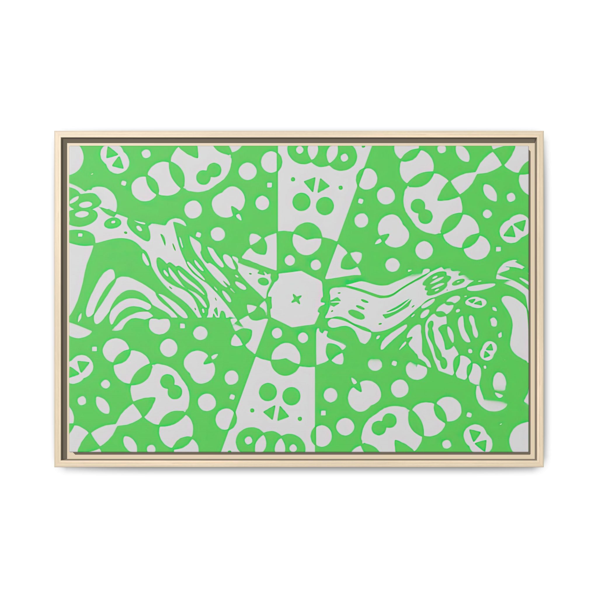 Framed Canvas Art - Aztec G