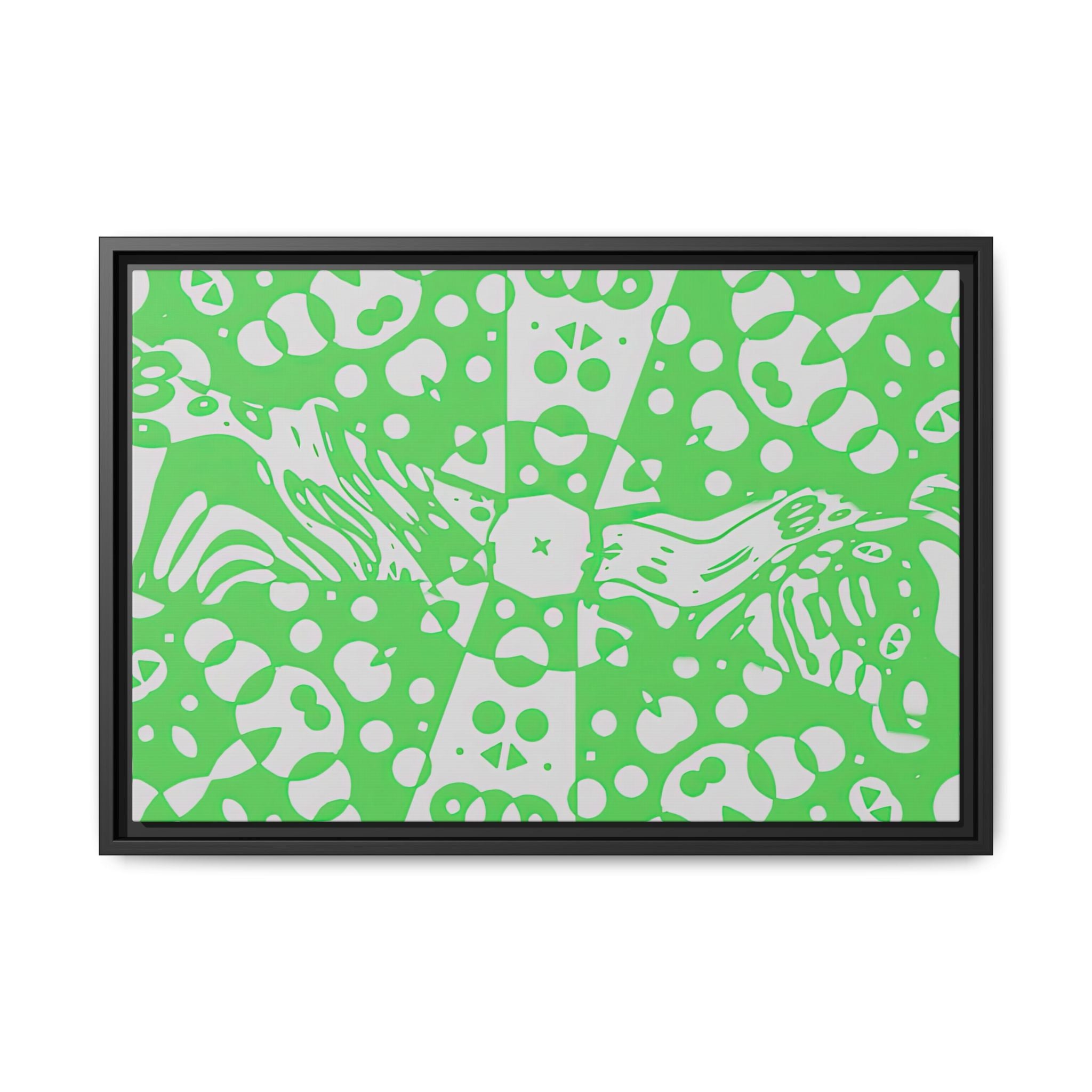 Framed Canvas Art - Aztec G