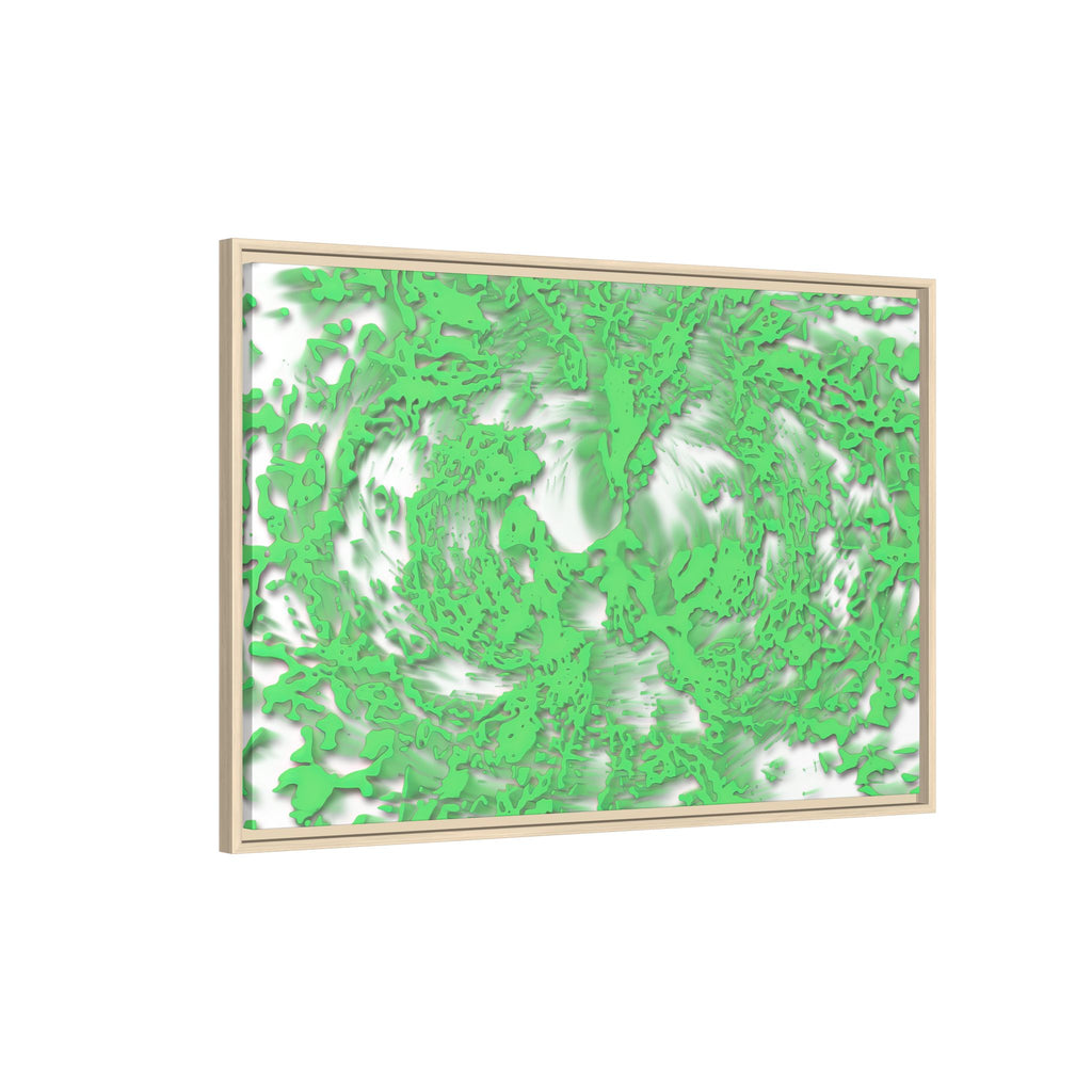 Framed Canvas Art - Tracers Green