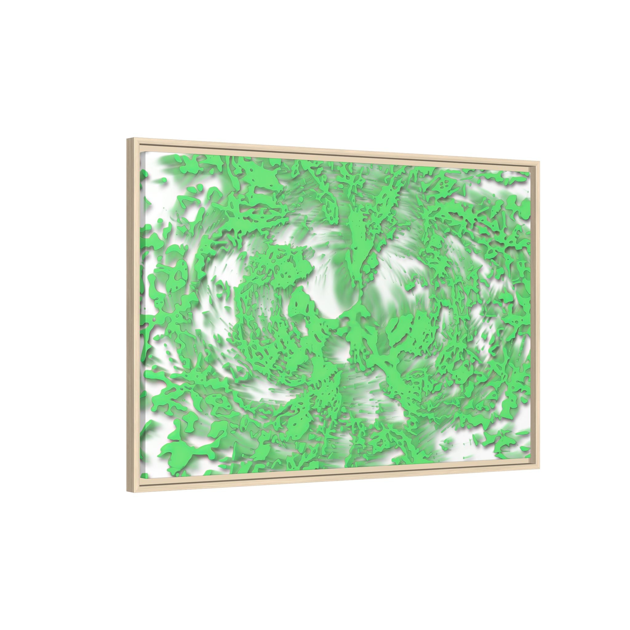 Framed Canvas Art - Tracers Green