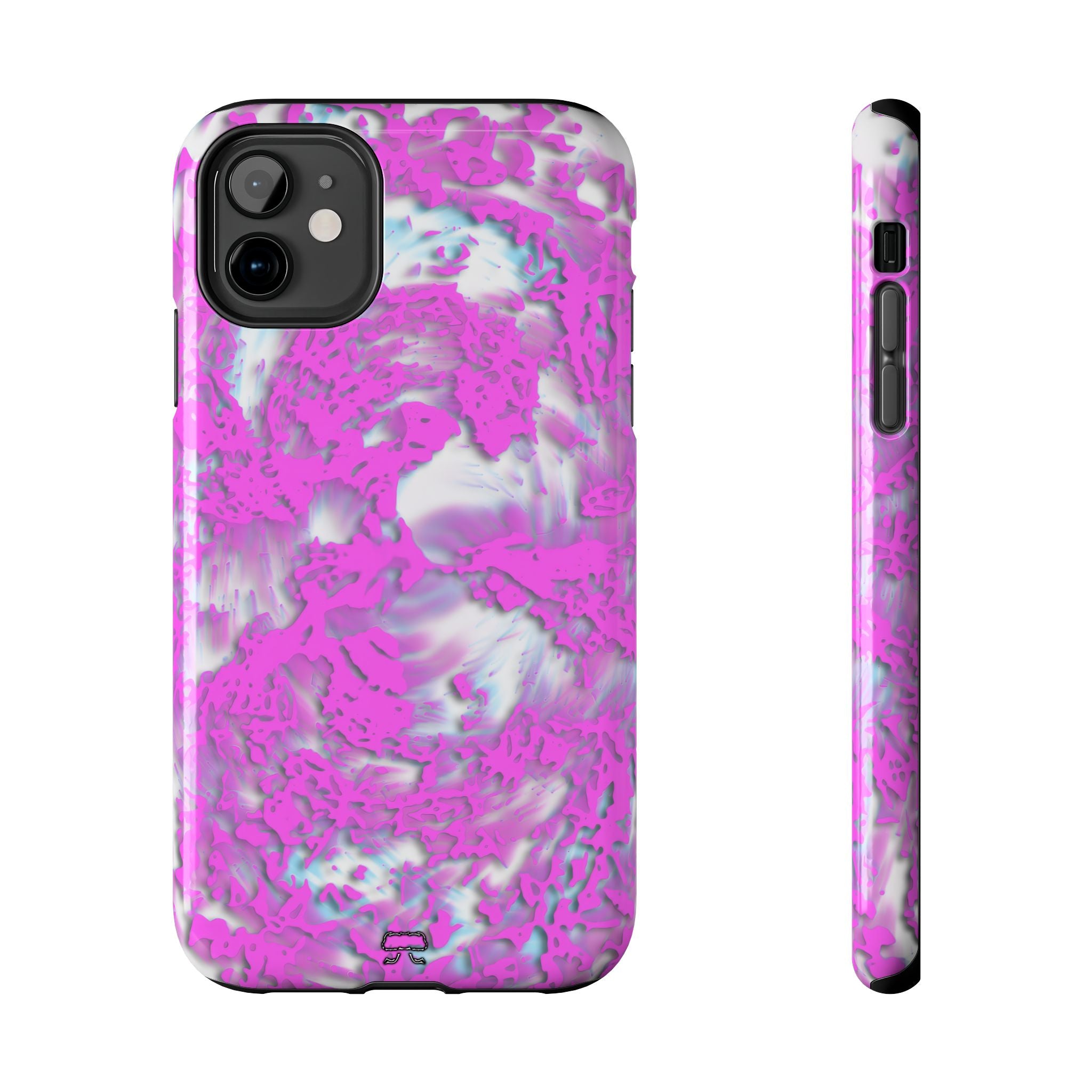 iPhones 11 thru 16 Durable Shockproof Case - Tracers Cotton Candy