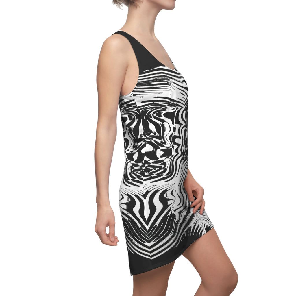 Racerback Dress — Spirit BW (AOP)
