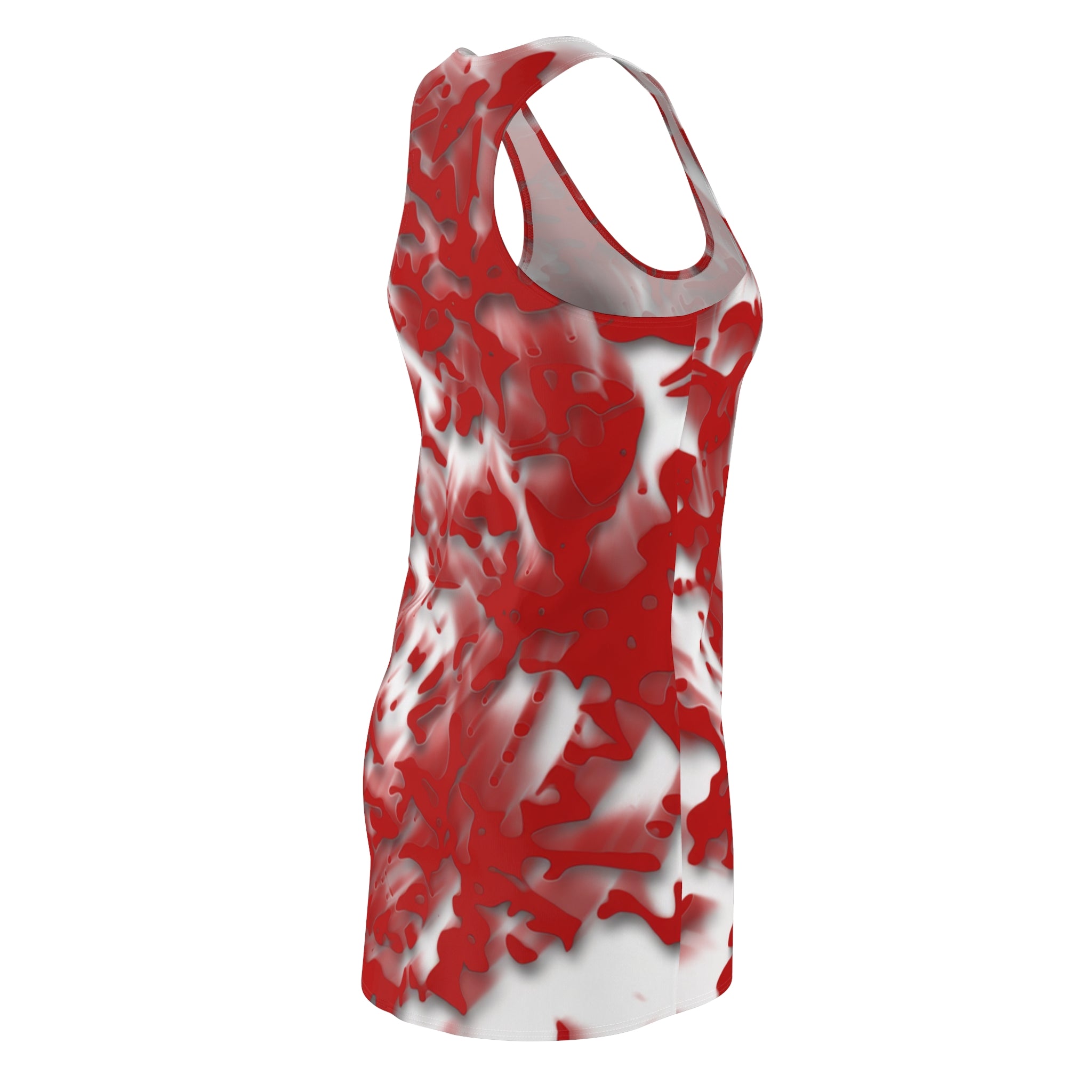 Racerback Dress — Tracers Red (AOP)