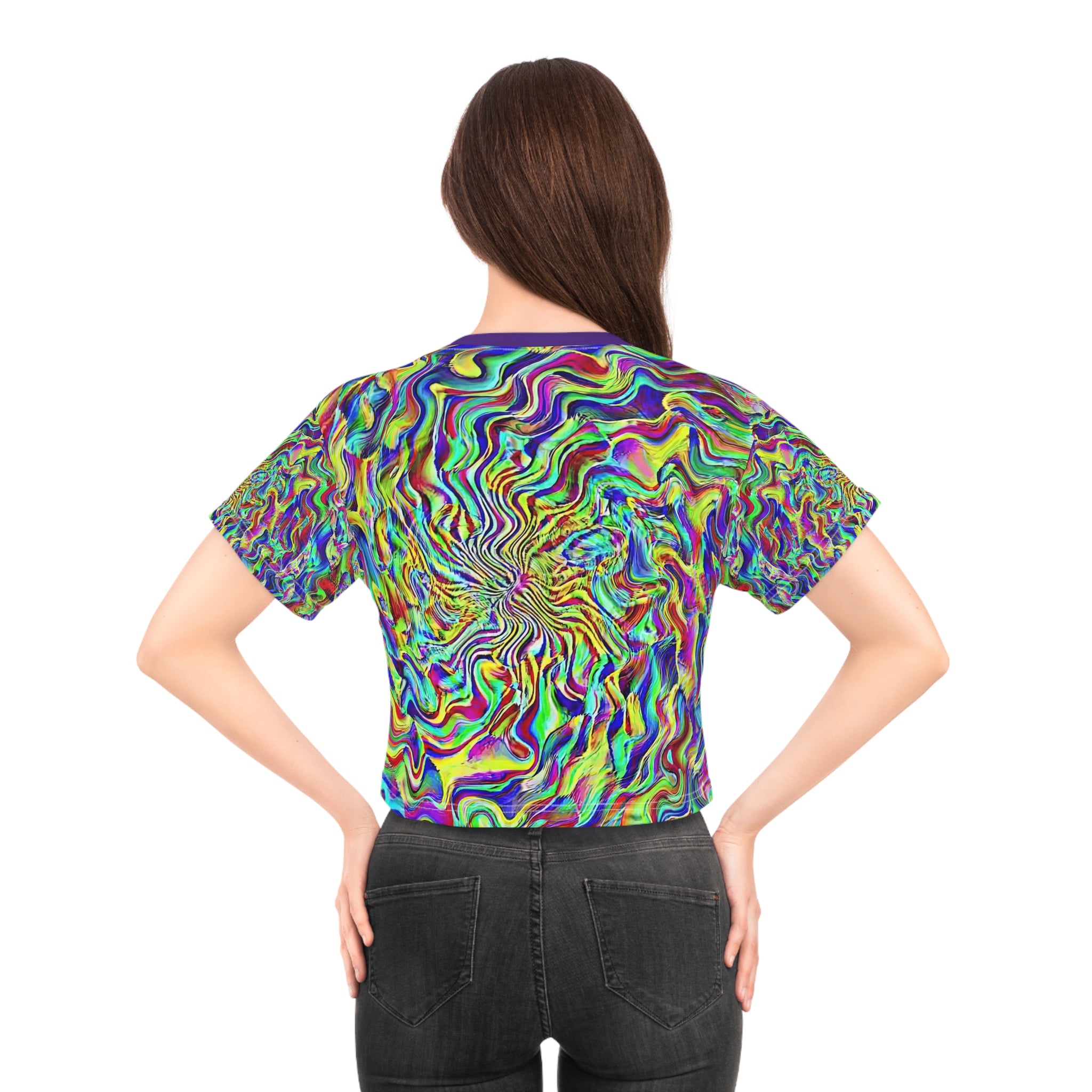Crop Tee "Formulandscape" (AOP)
