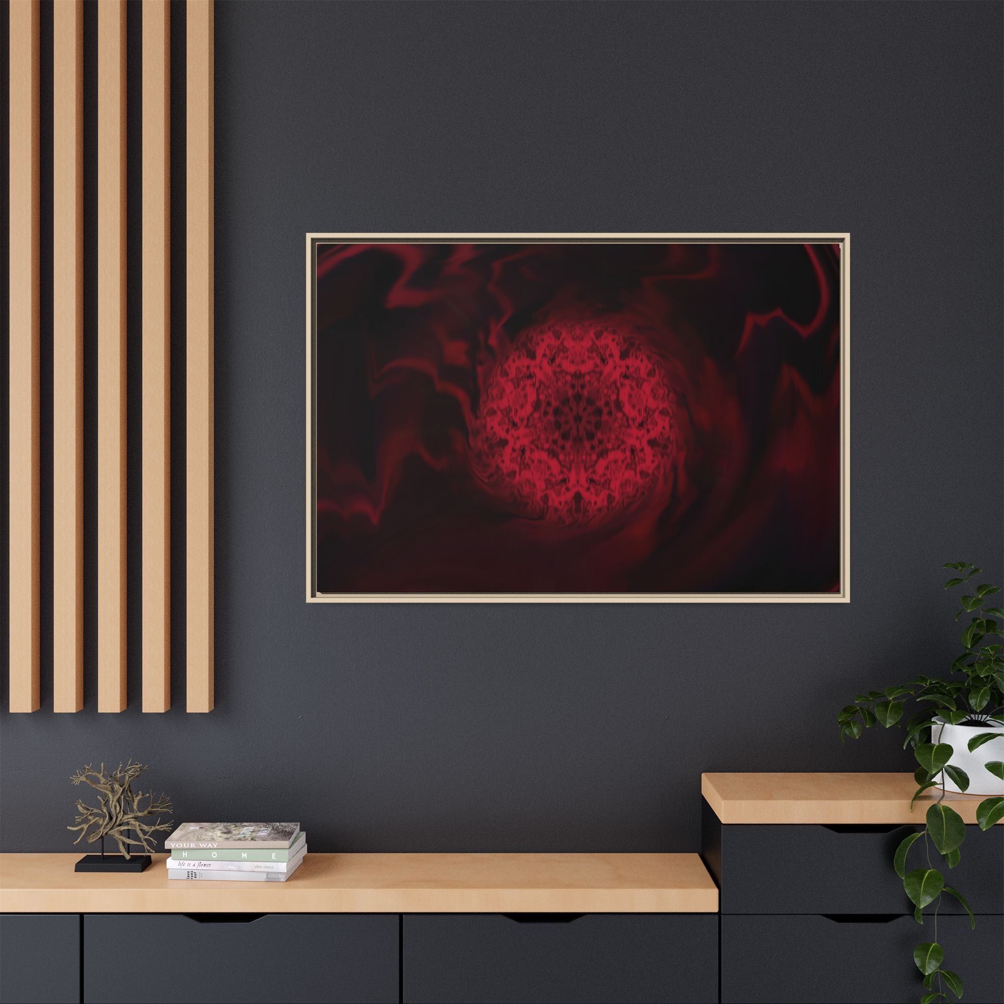 Framed Canvas Art — "Interlaced"