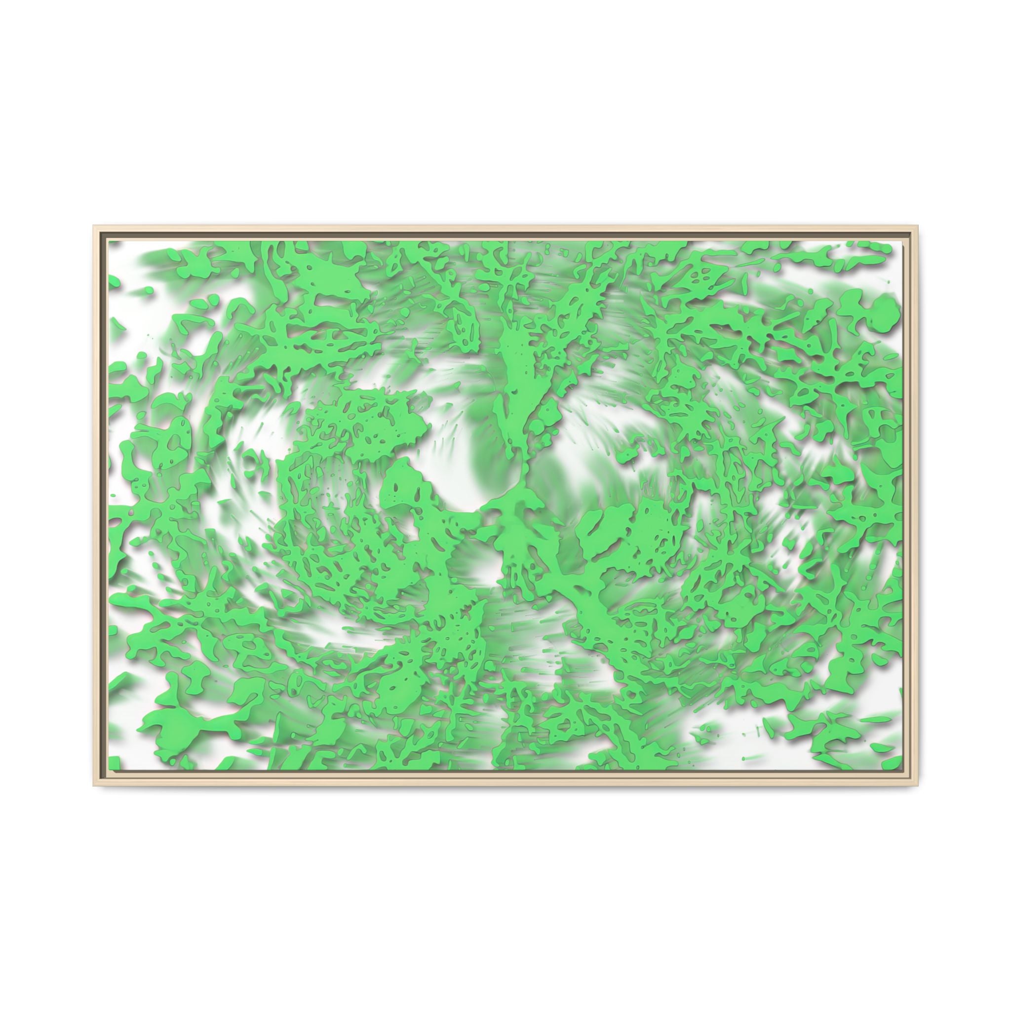 Framed Canvas Art - Tracers Green
