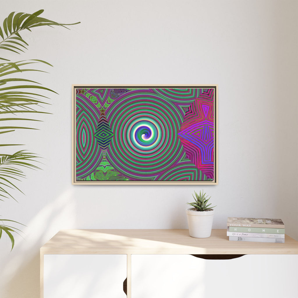 Framed Canvas Art — "Spiroic"