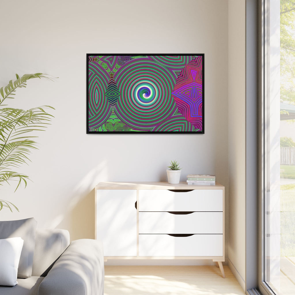 Framed Canvas Art — "Spiroic"