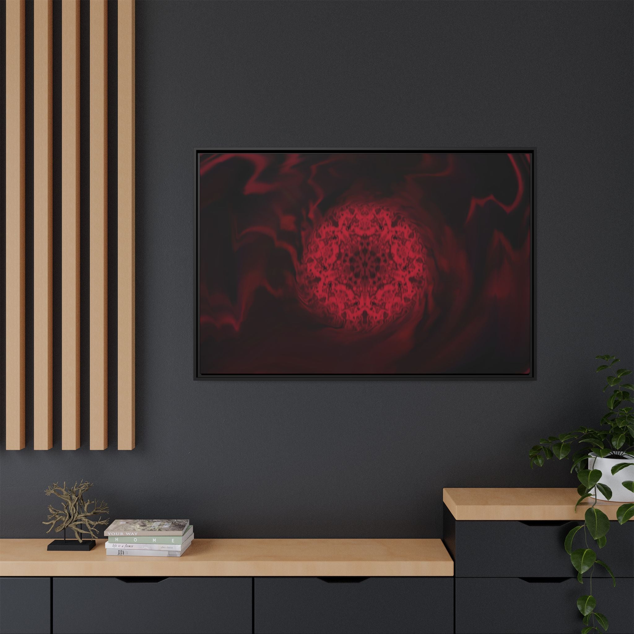 Framed Canvas Art — "Interlaced"