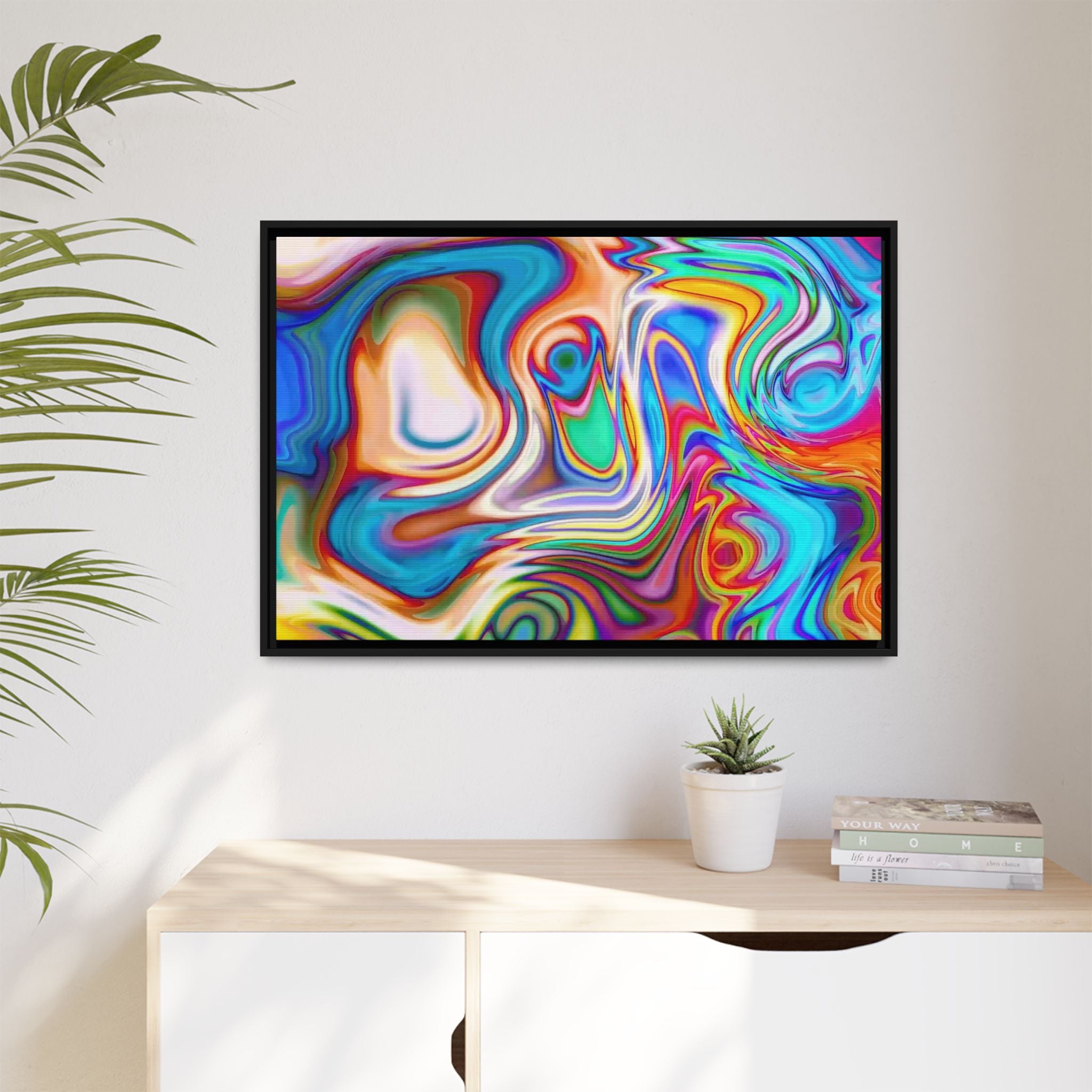 Framed Canvas Art — "Metatonal"