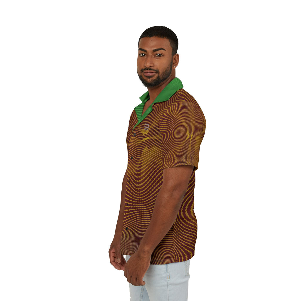 Hawaiian Shirt - Sun Spots Gold