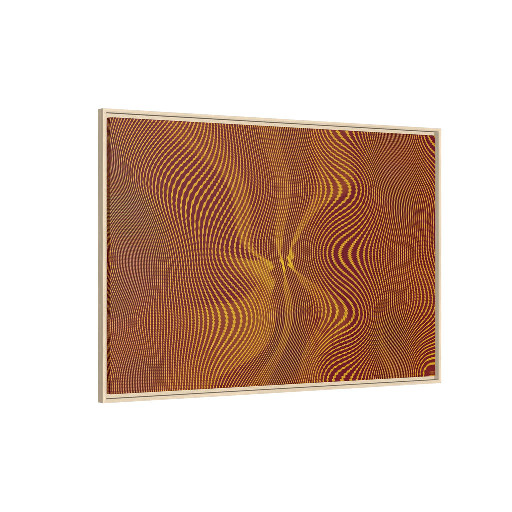 Framed Canvas Art — "Sun Spots Gold"