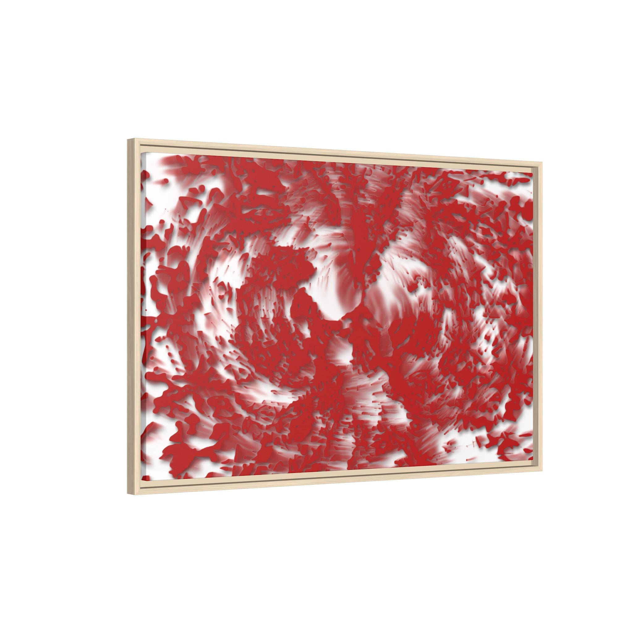 Framed Canvas Art - Tracers Red