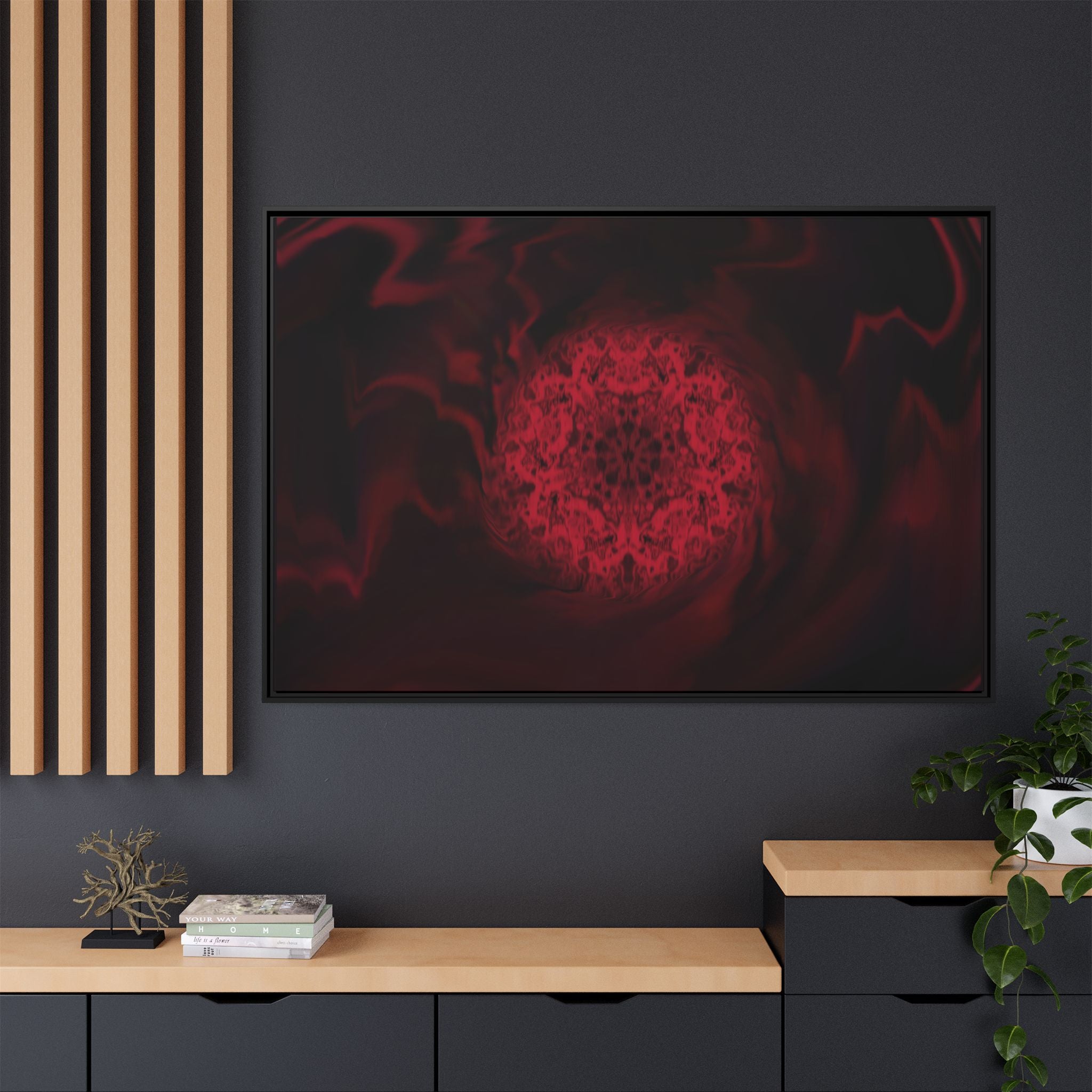 Framed Canvas Art — "Interlaced"