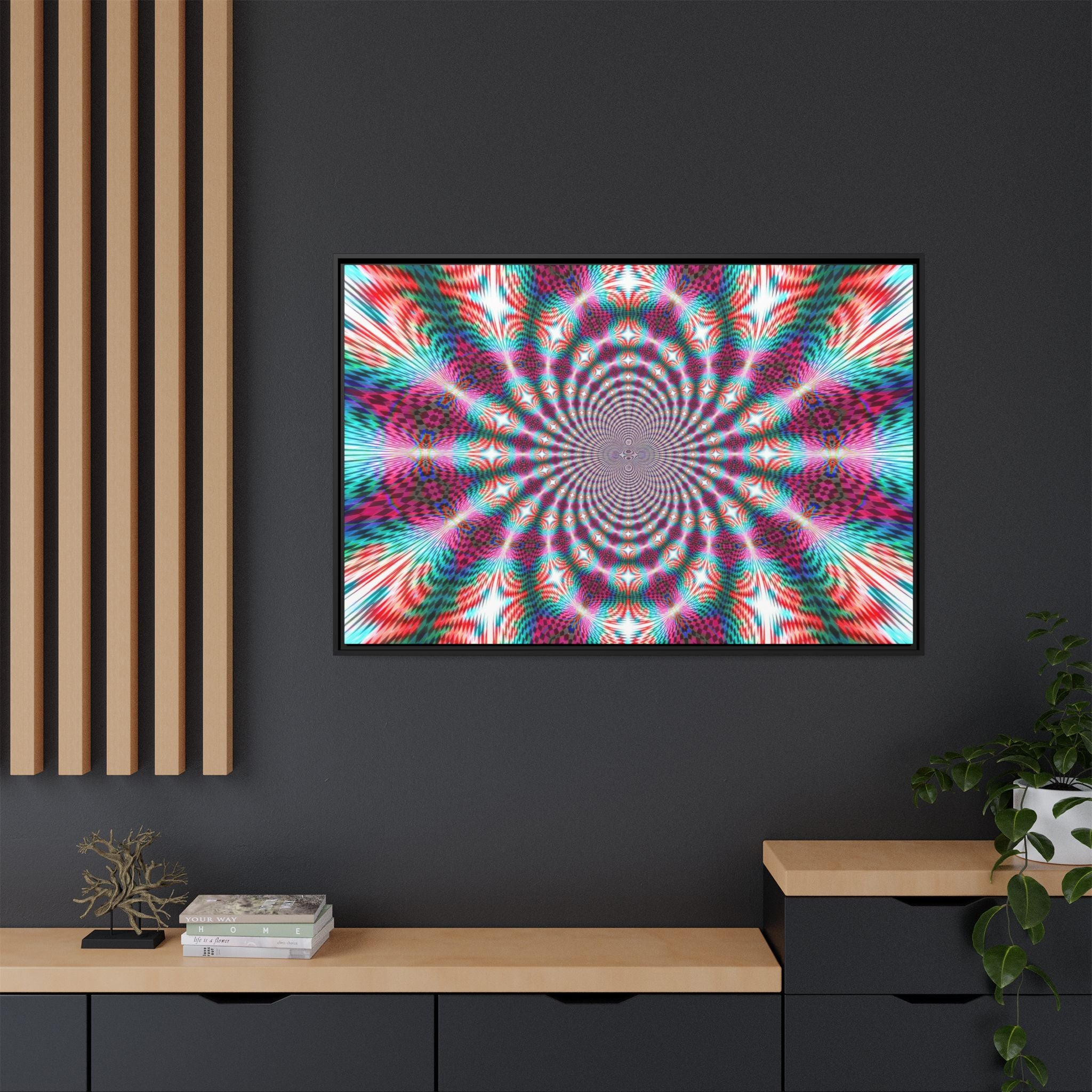 Framed Canvas Art — "QOV"