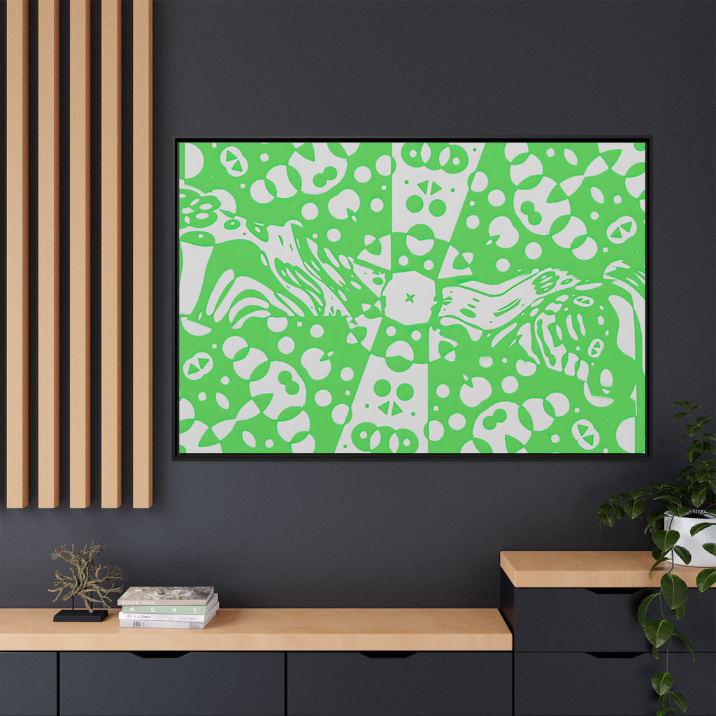 Framed Canvas Art - Aztec G