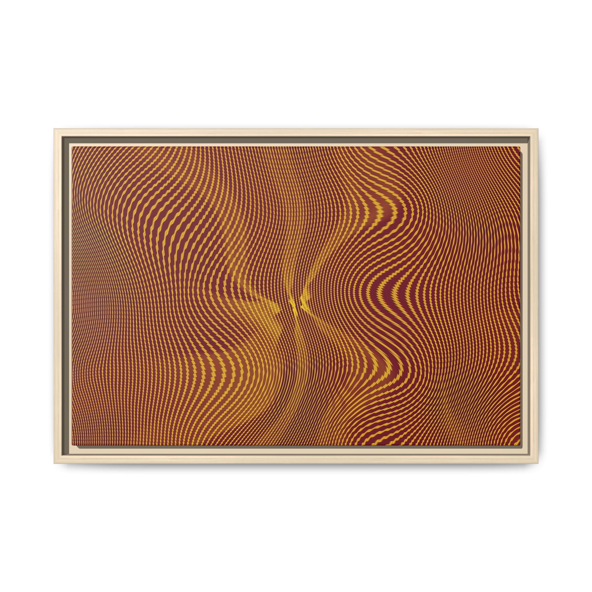 Framed Canvas Art — "Sun Spots Gold"