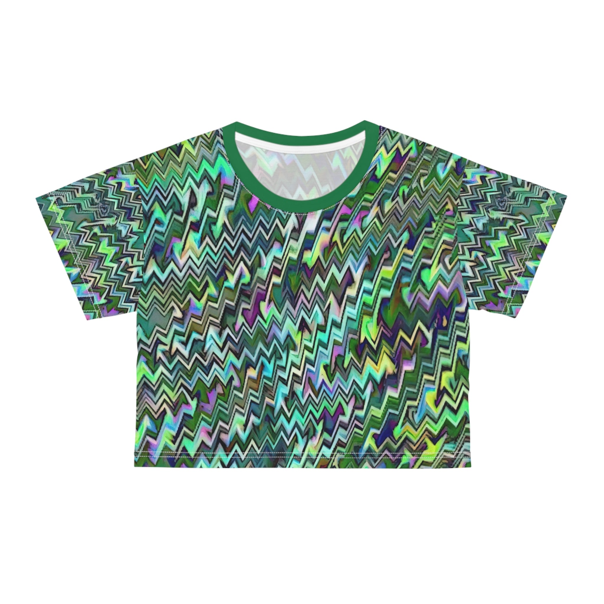 Crop Tee "Jagged" (AOP)