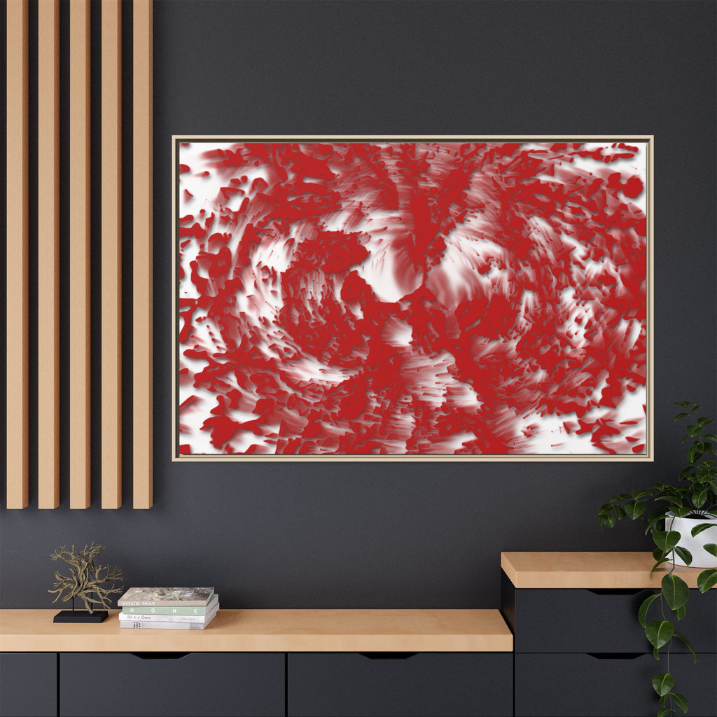 Framed Canvas Art - Tracers Red
