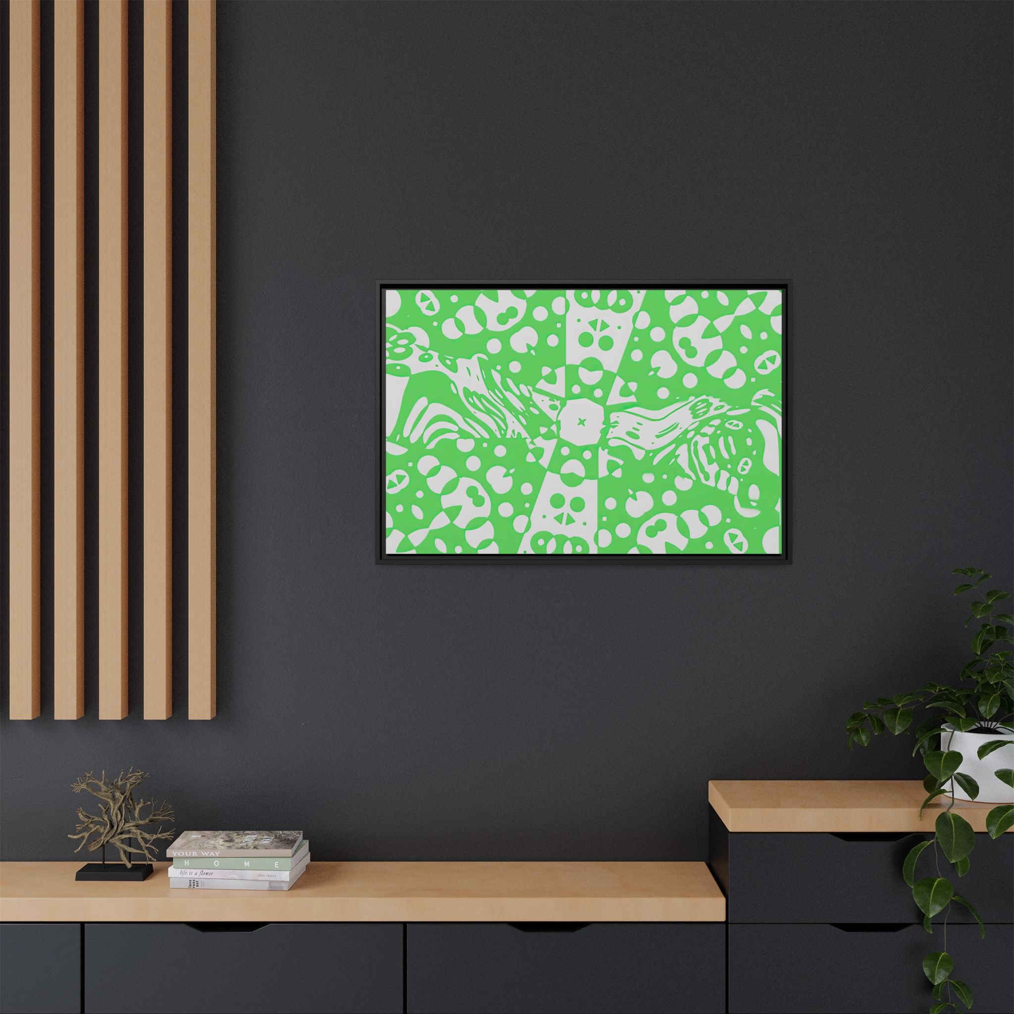 Framed Canvas Art - Aztec G