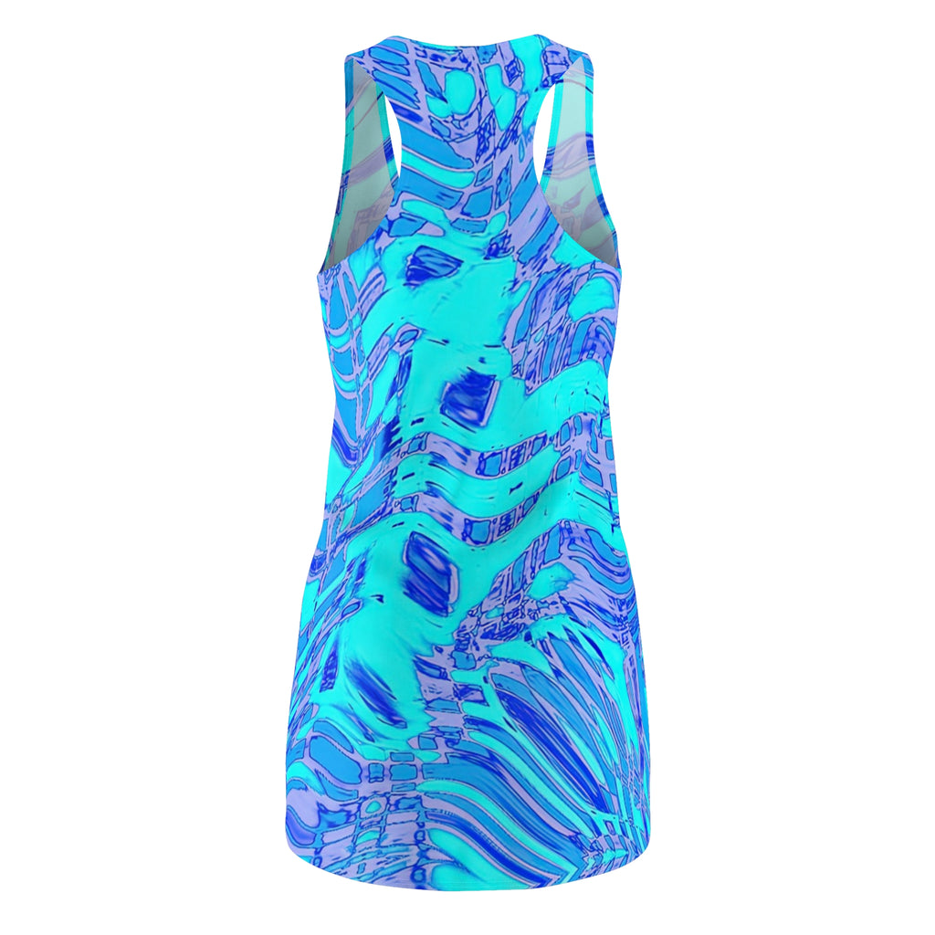 Racerback Dress — Fiesta Blu (AOP)
