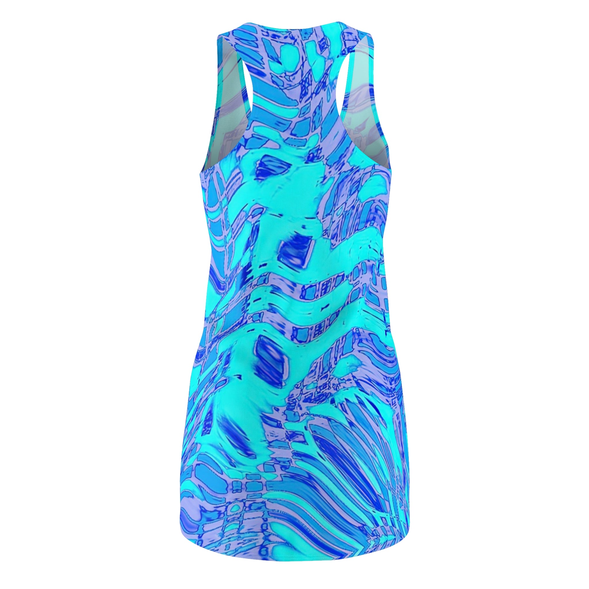 Racerback Dress — Fiesta Blu (AOP)