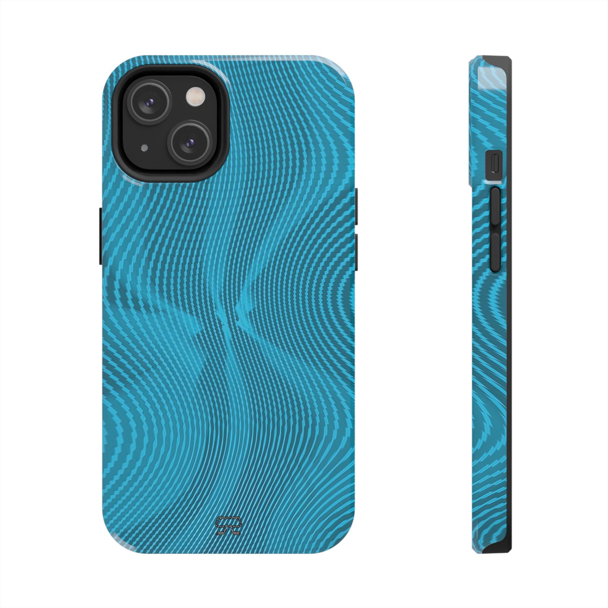 iPhones 11 thru 16 Durable Shockproof Case --- Sun Spots Blu