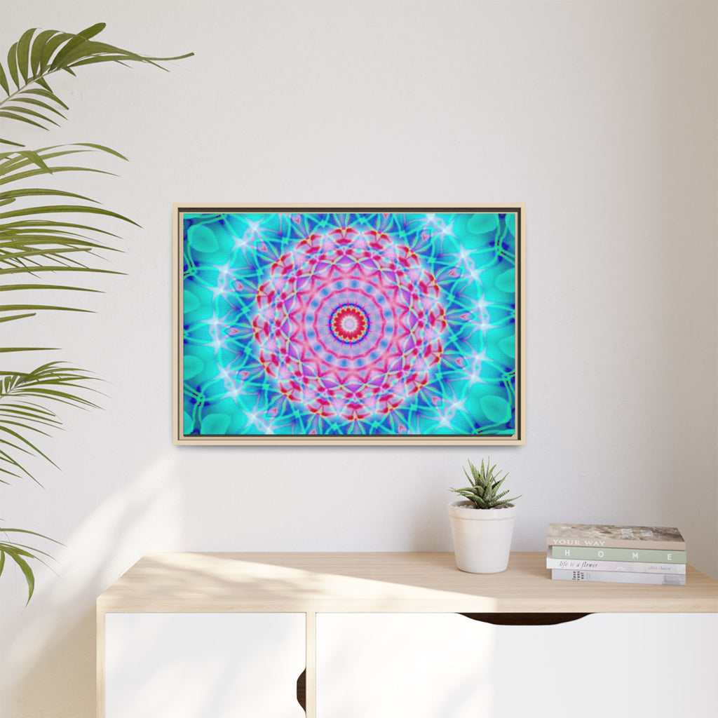 Framed Canvas Art — "Pink Fusion"