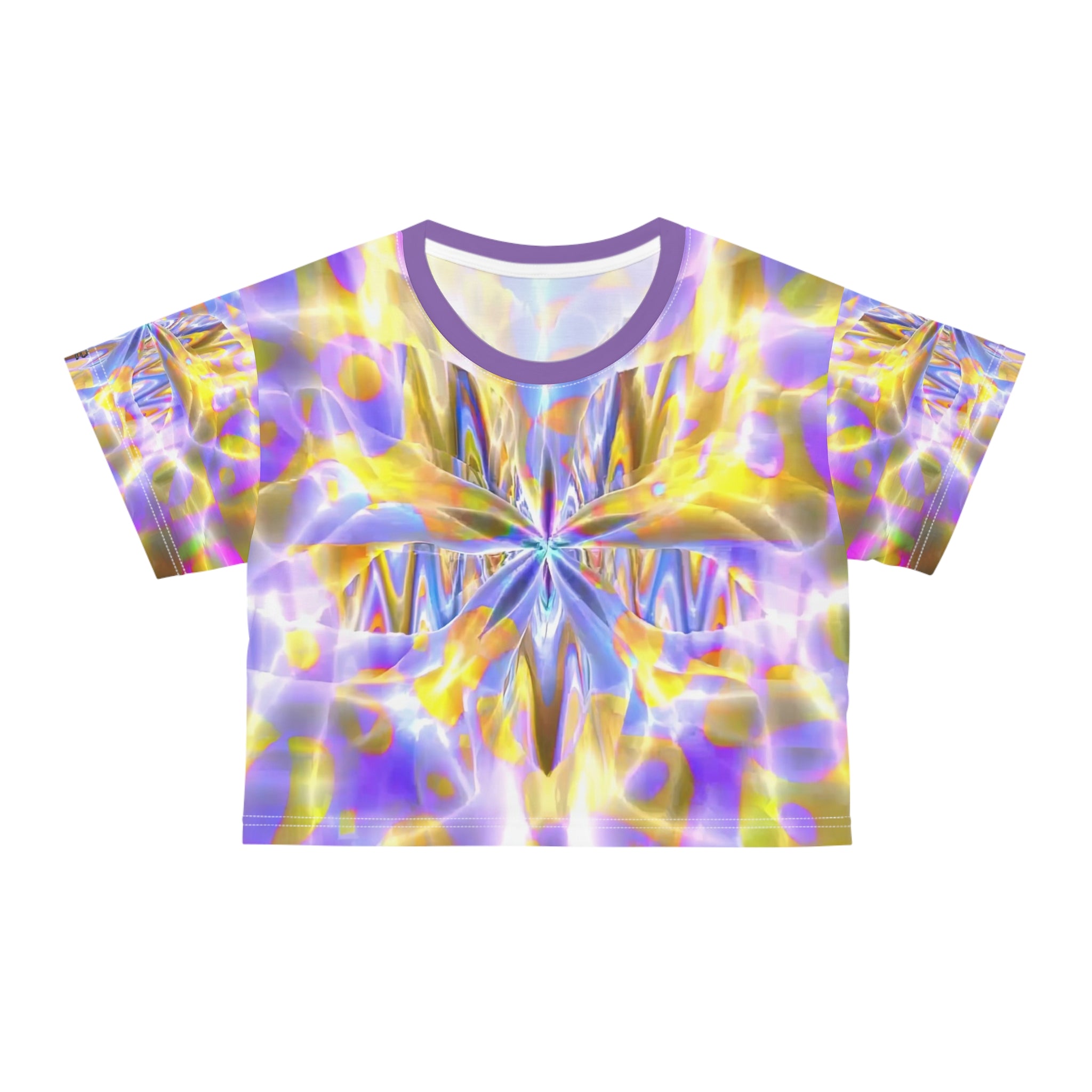 Crop Tee "Delirium Star" (AOP)