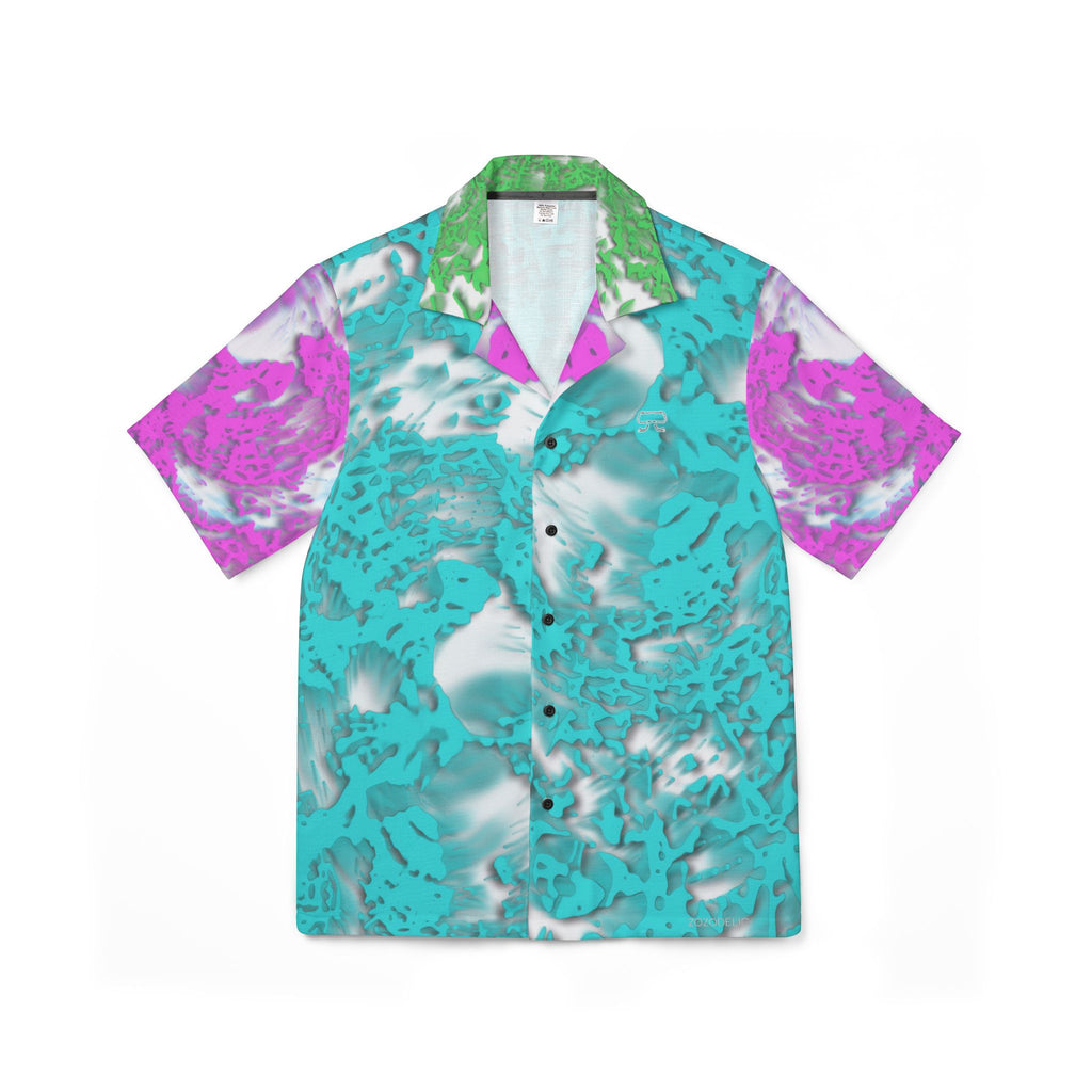 Hawaiian Shirt - Tracers Aqua