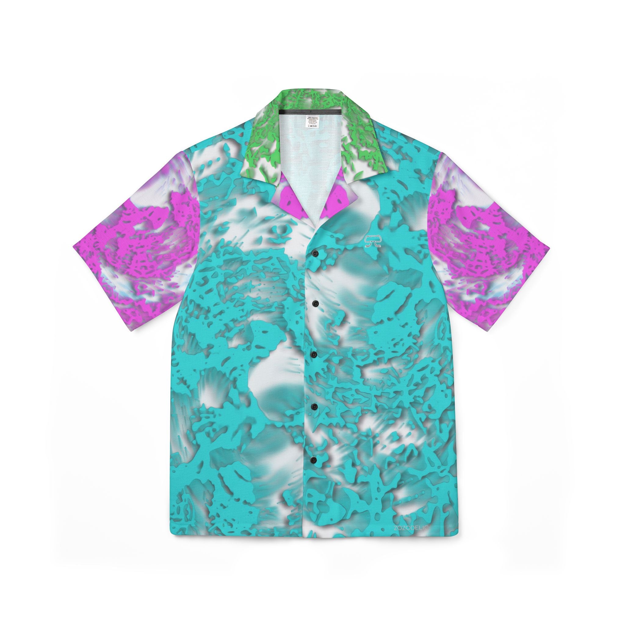 Hawaiian Shirt - Tracers Aqua