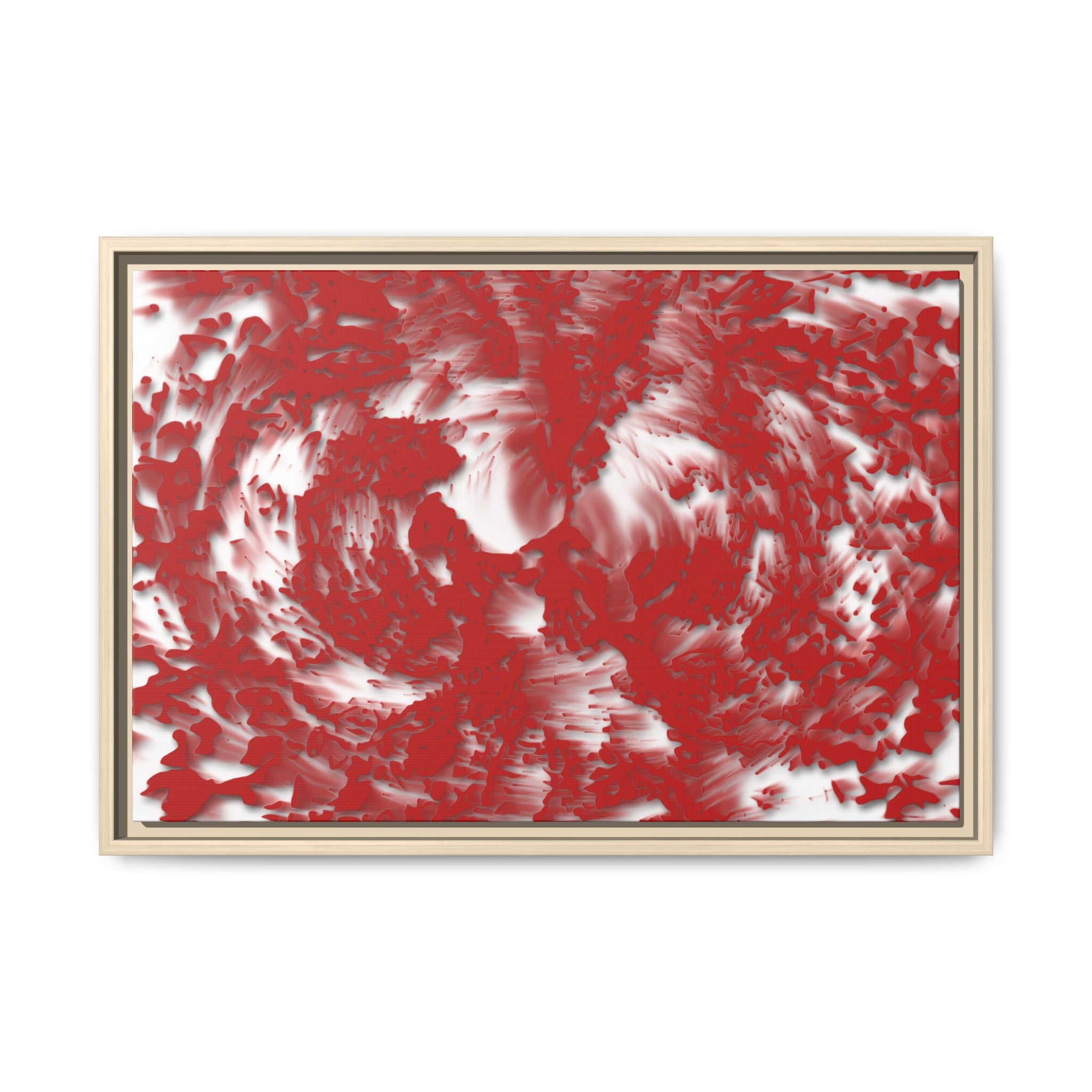 Framed Canvas Art - Tracers Red