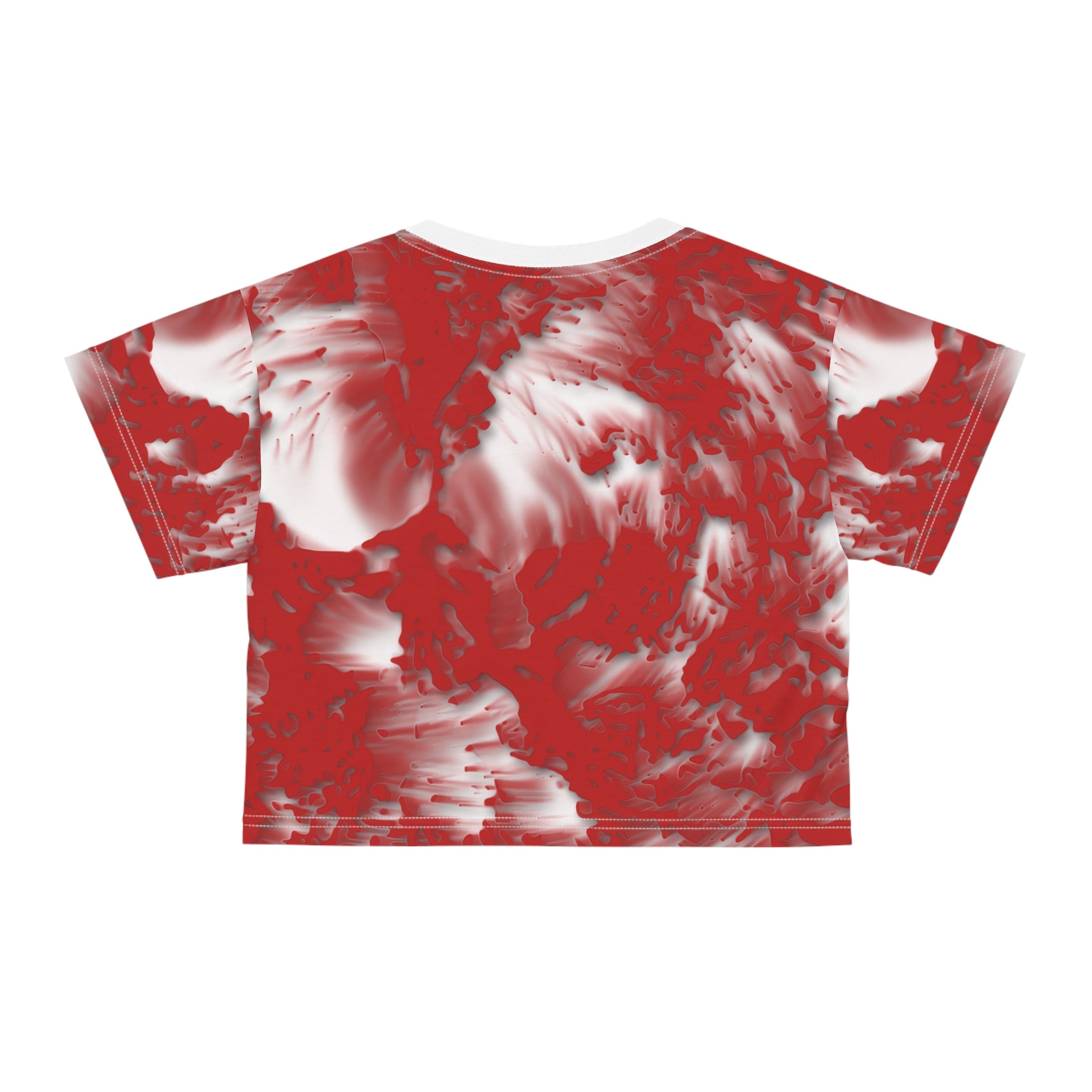 Crop Tee - Tracers Red (AOP)
