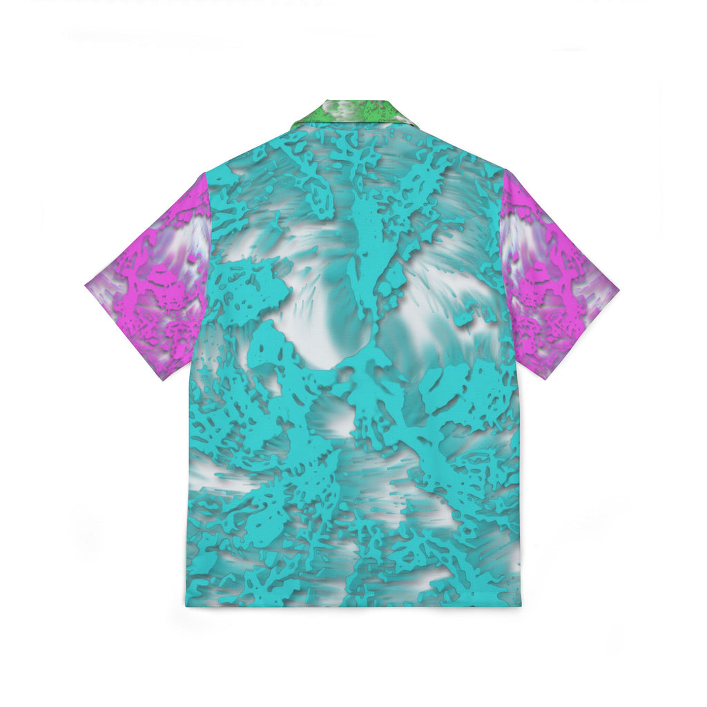 Hawaiian Shirt - Tracers Aqua