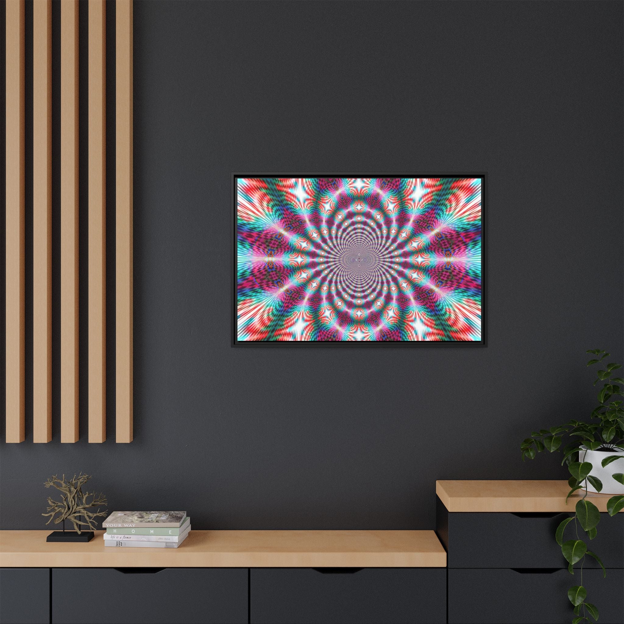 Framed Canvas Art — "QOV"
