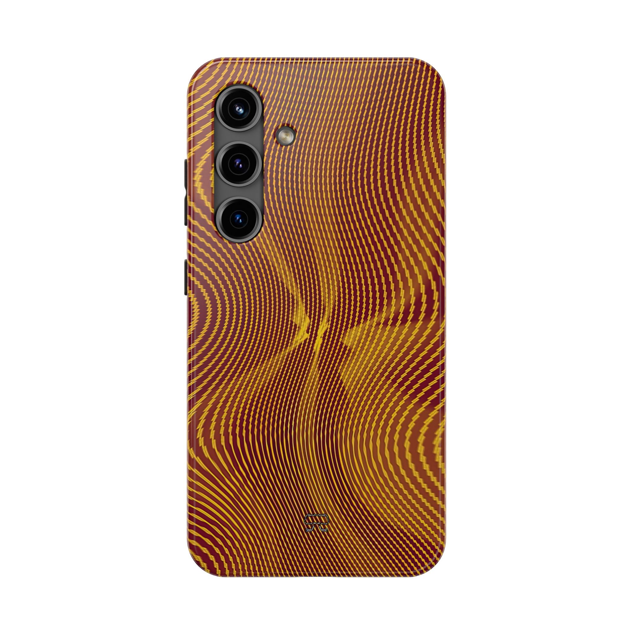 Samsung S21-S25 Tough Phone Case --- Sun Spots Gold