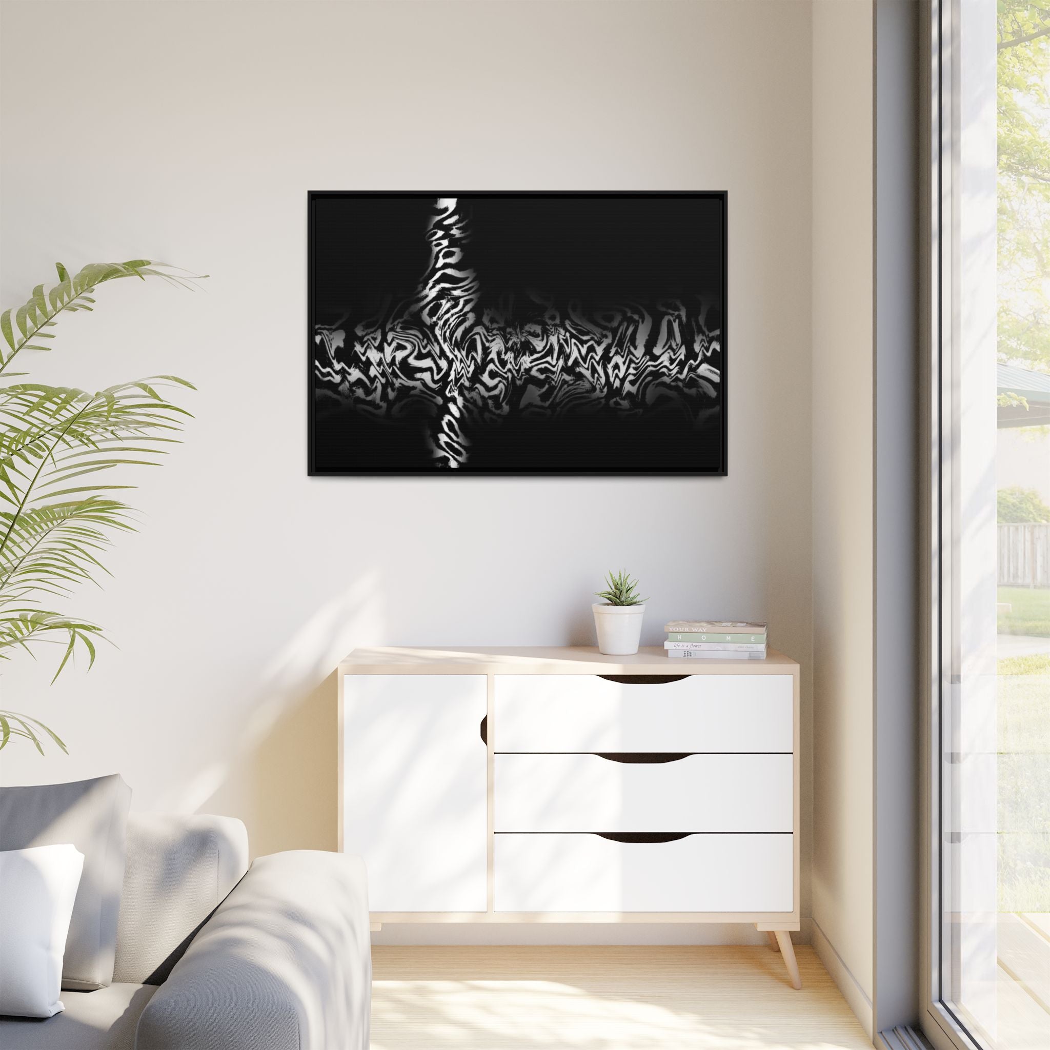 Framed Canvas Art — "Plasma"