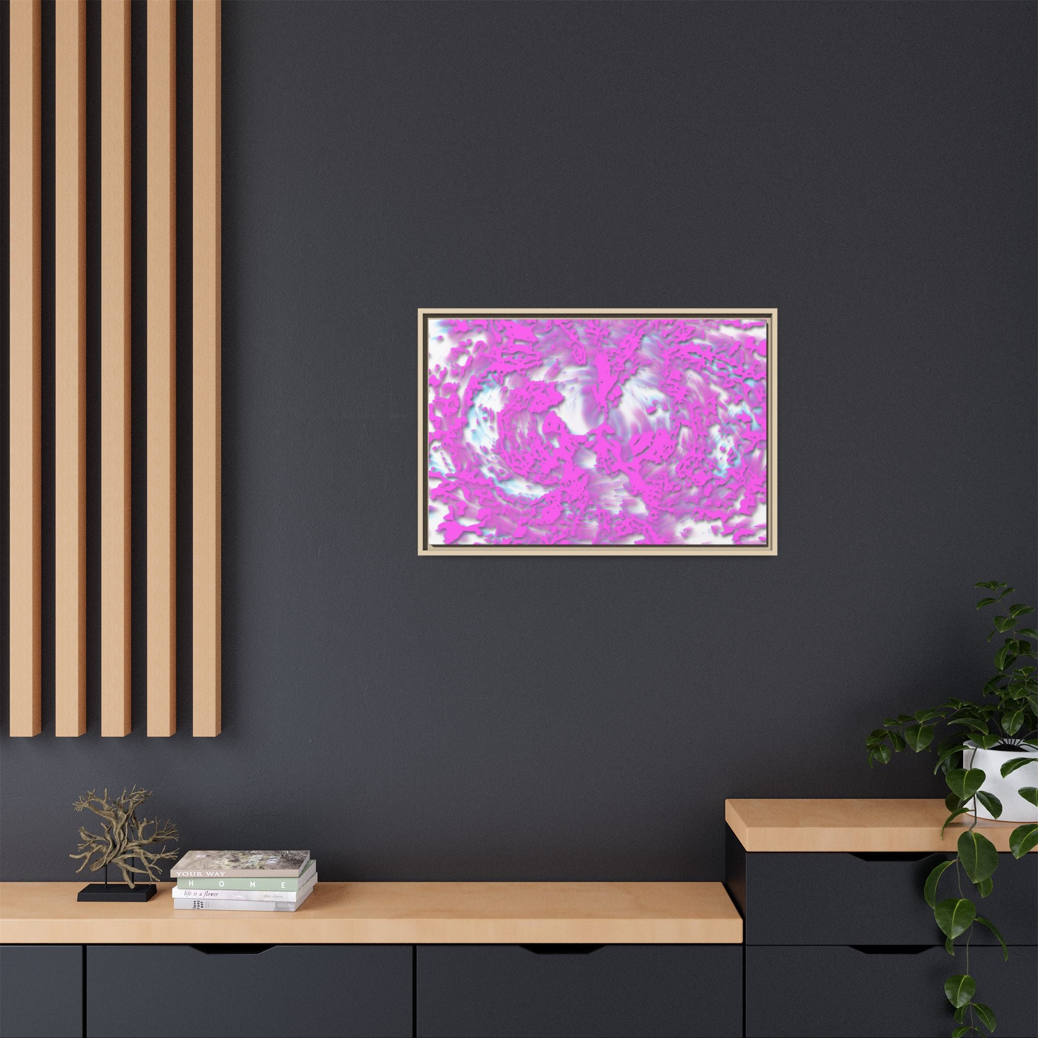 Framed Canvas Art - Tracers Cotton Candy