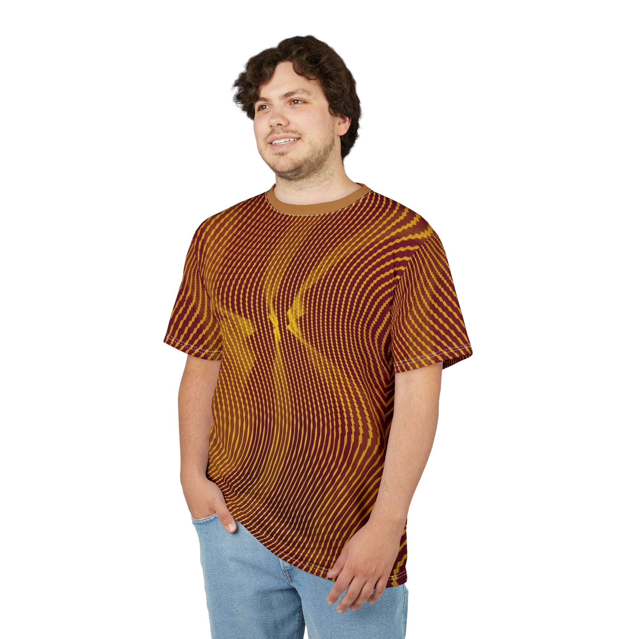 T-Shirt "Sun Spots Gold" (AOP)