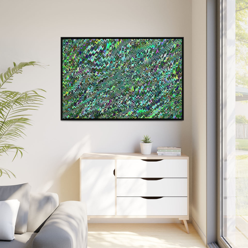 Framed Canvas Art — "GR Jagged"