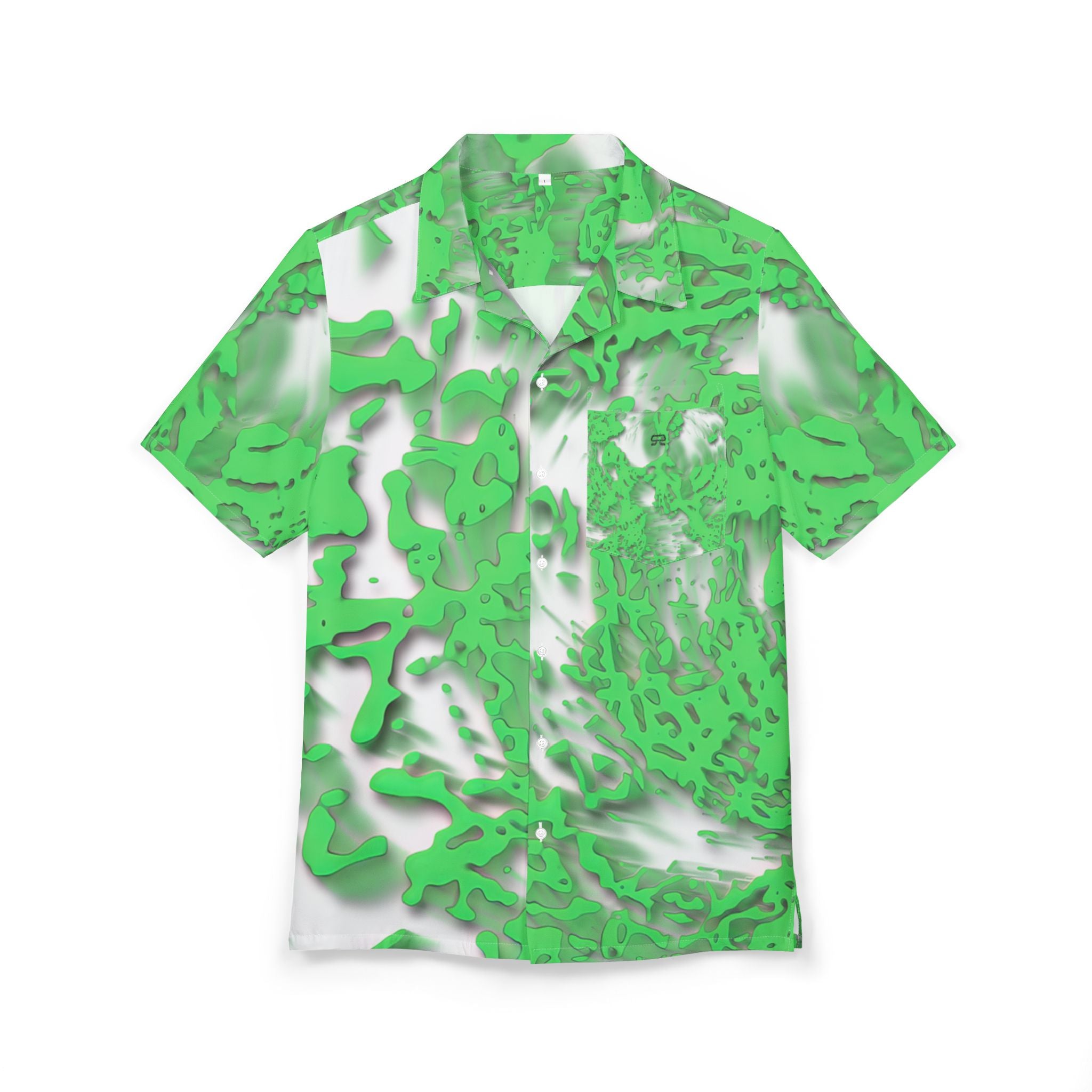 Hawaiian Shirt - Tracer Green (AOP)