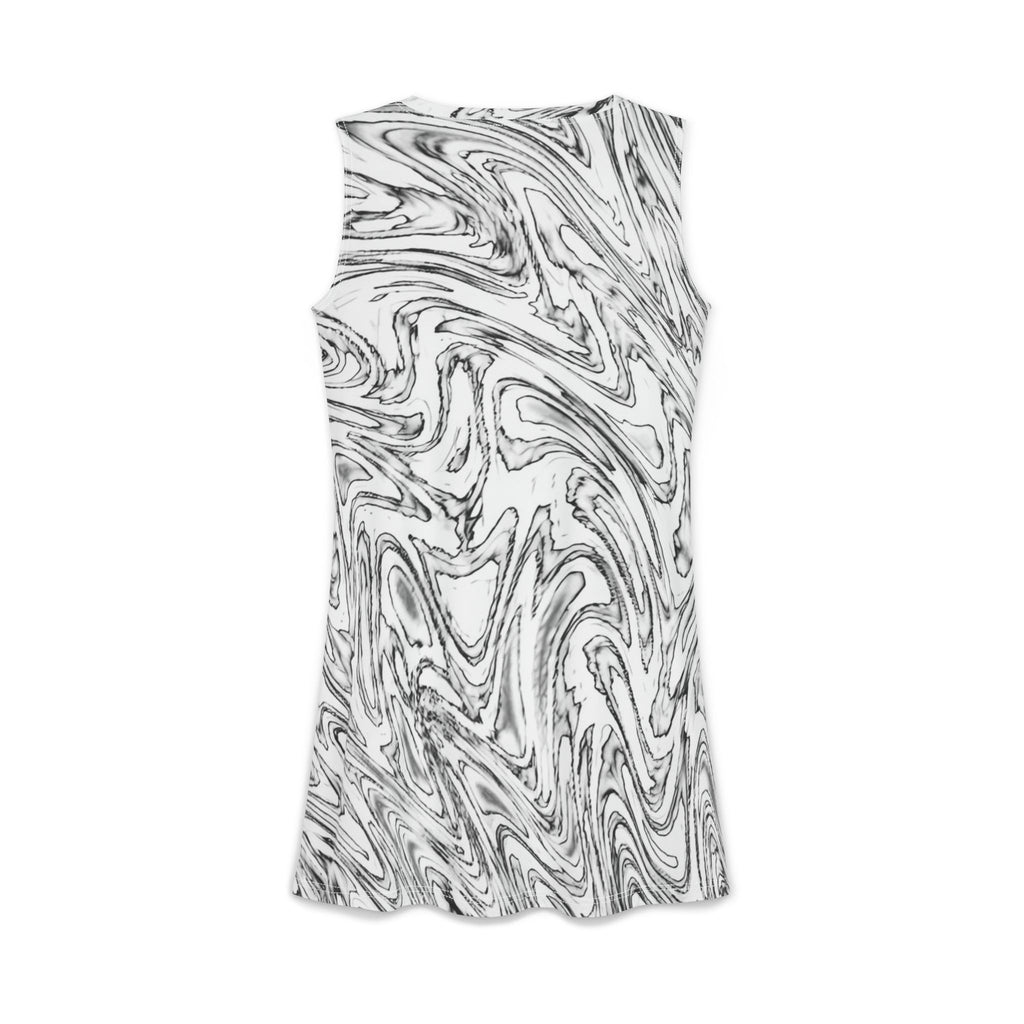Women's Casual Dress – Hoops BW (AOP)