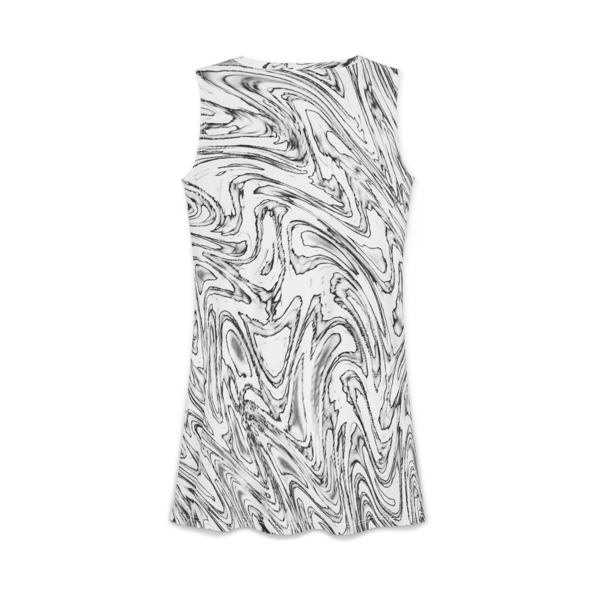 Women's Casual Dress – Hoops BW (AOP)